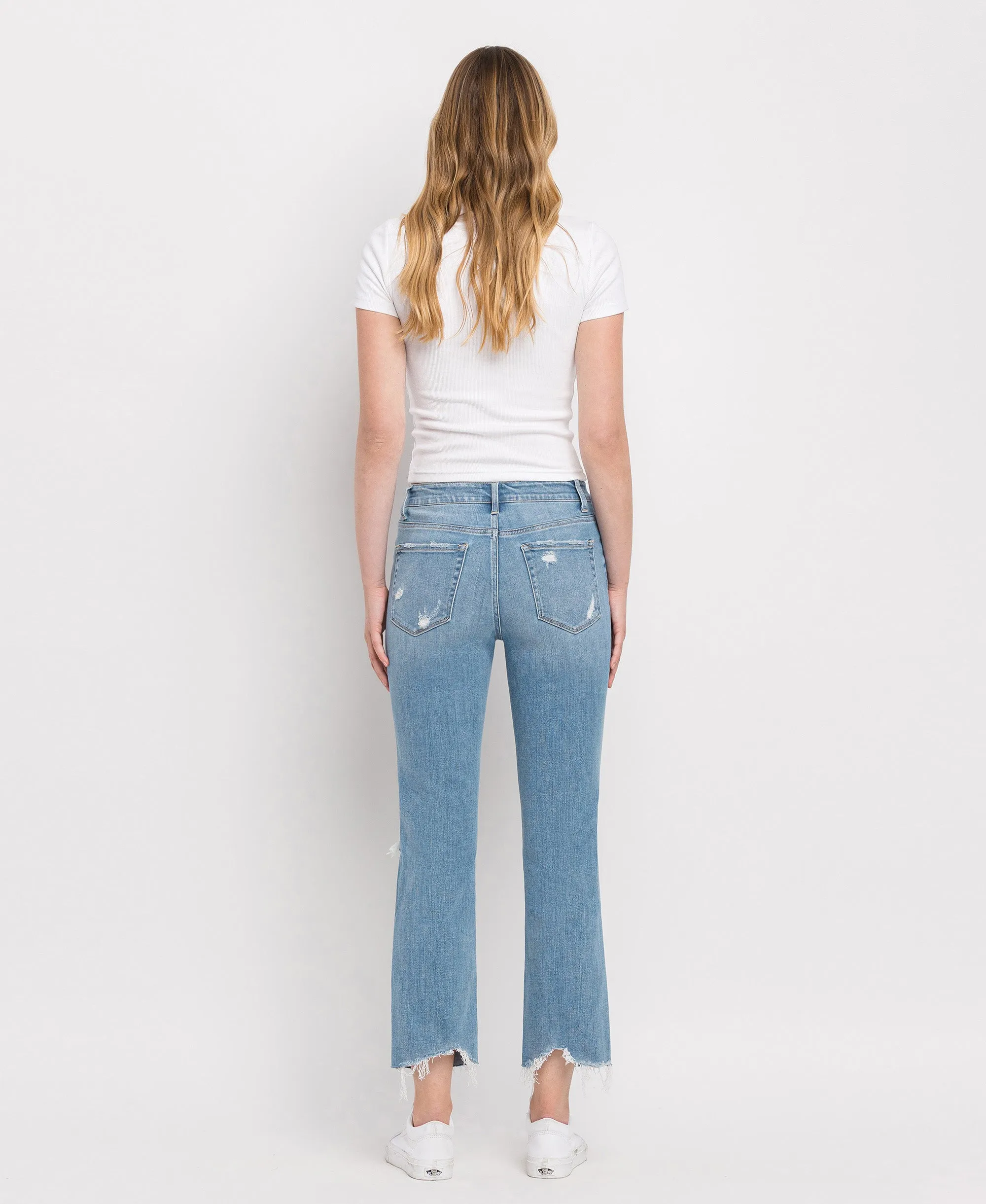 Lani - High Rise Clean Cut Hem Straight Jeans