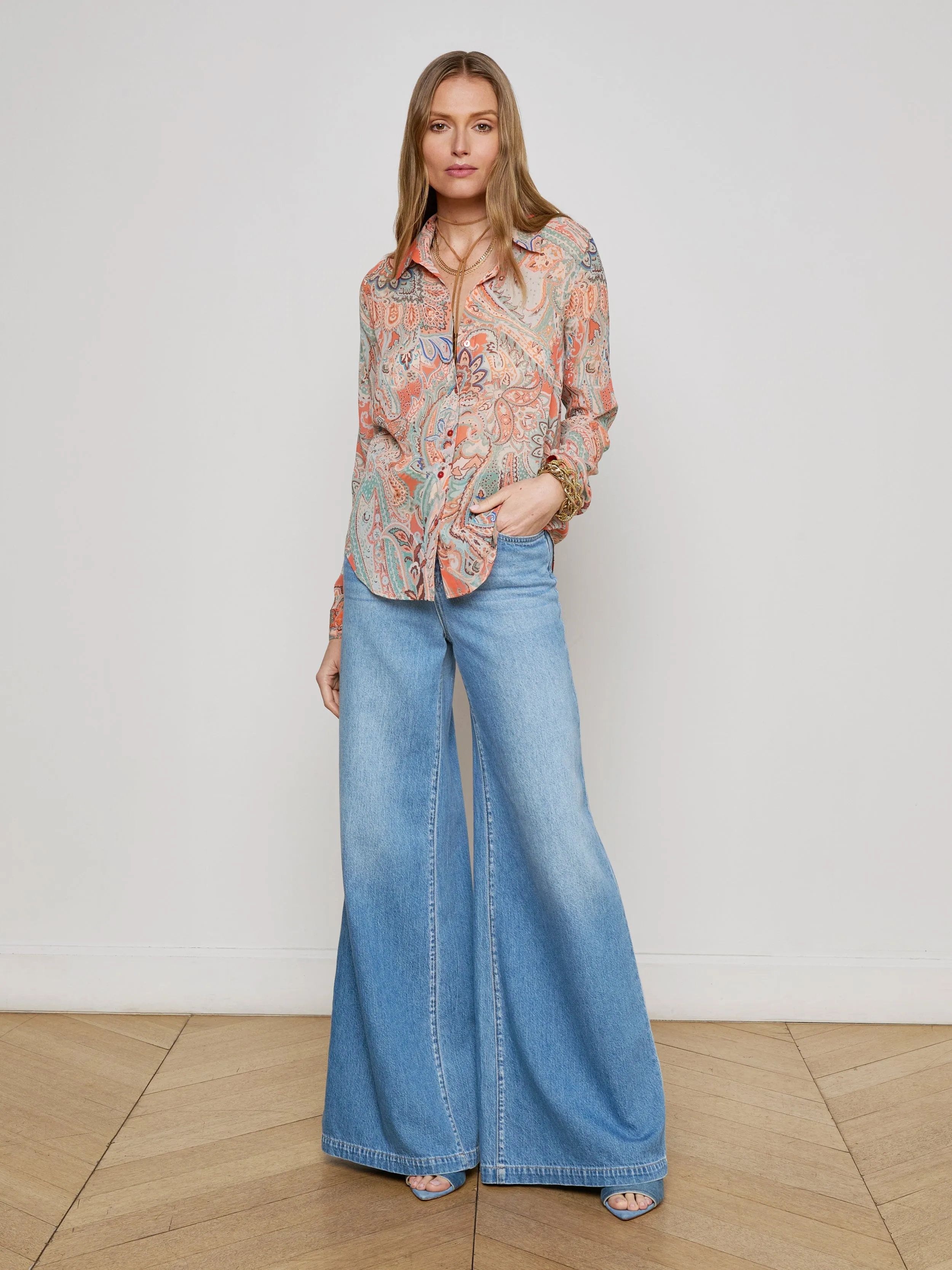 Laurent Paisley Blouse