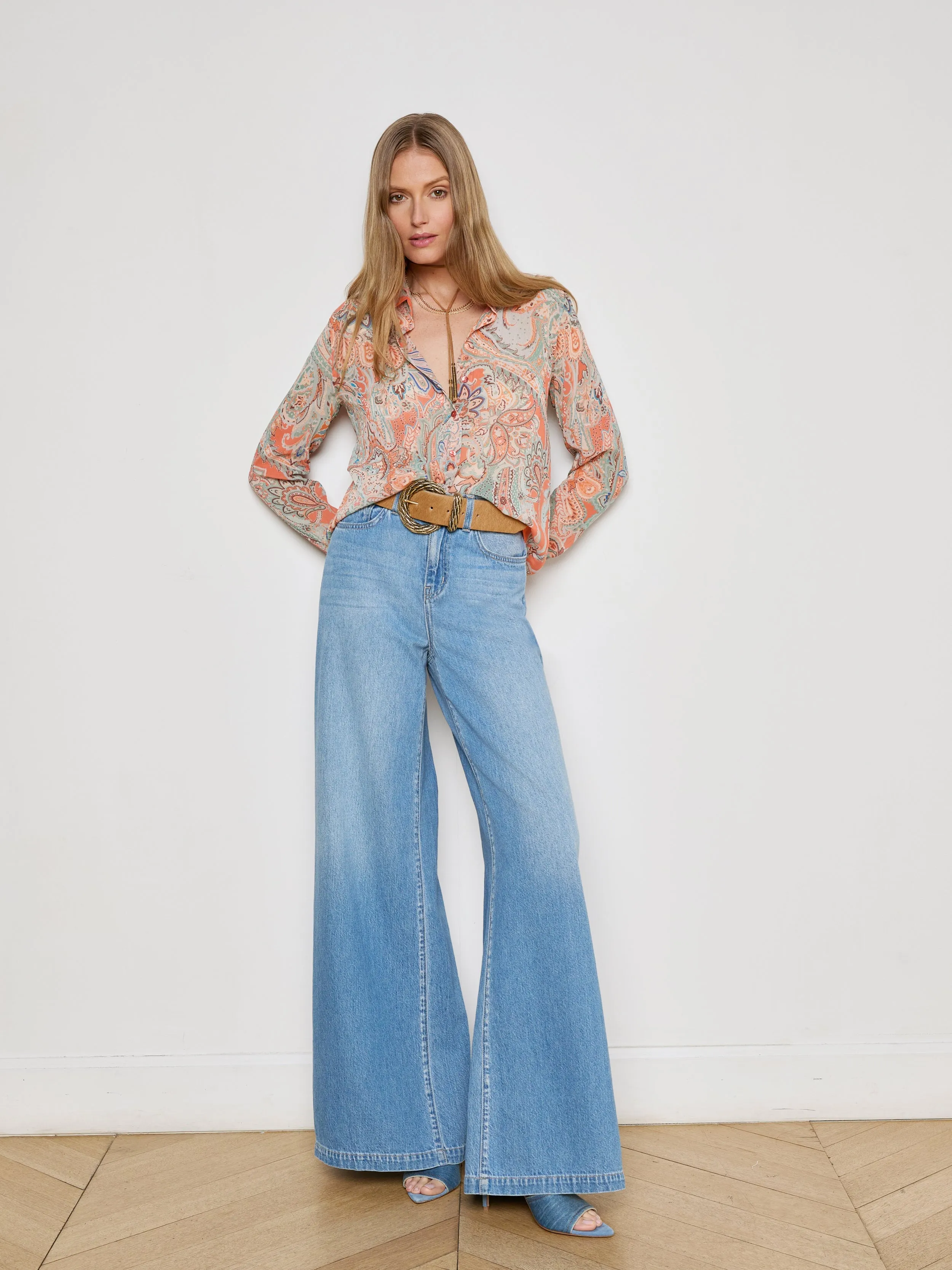 Laurent Paisley Blouse