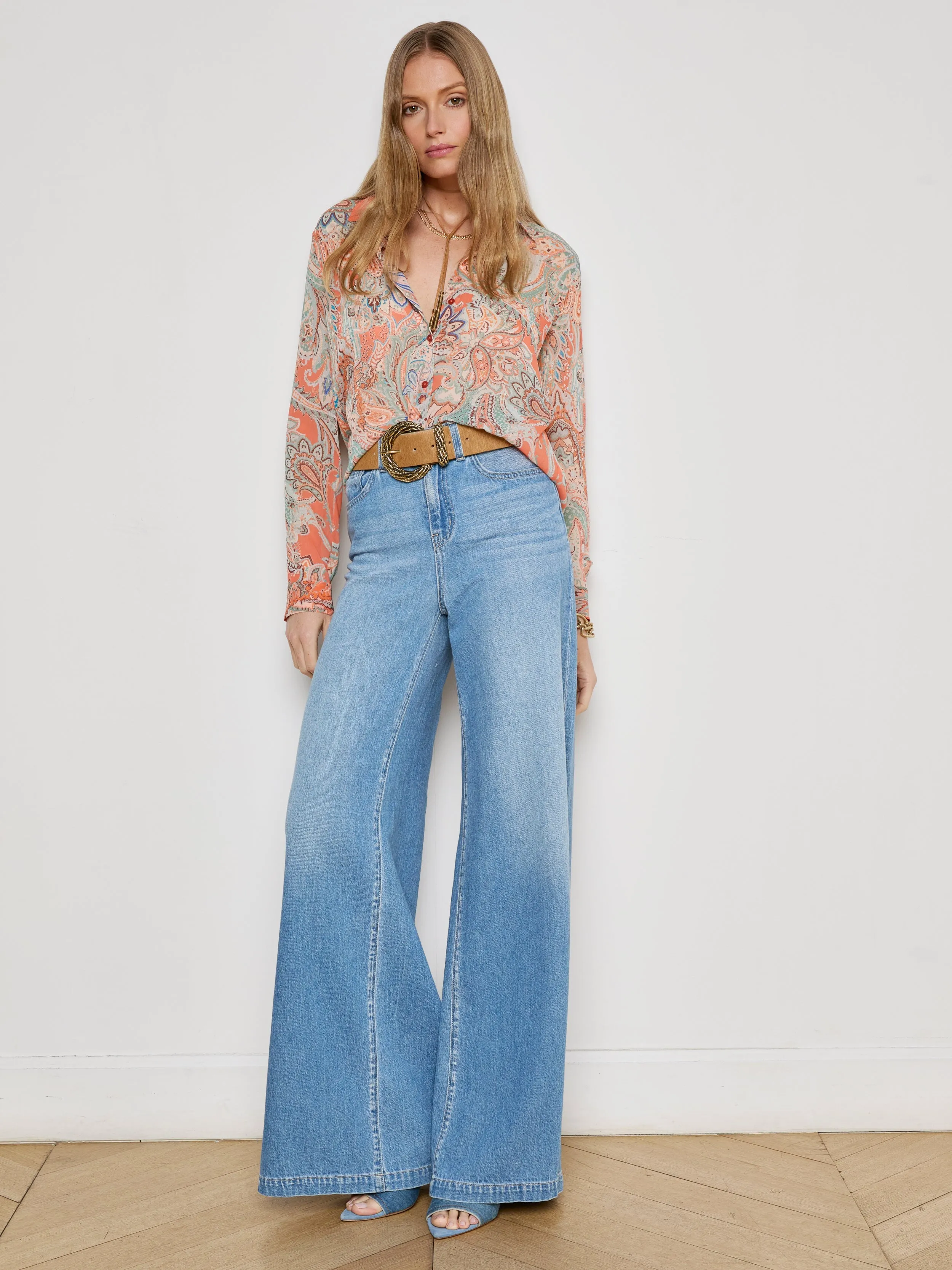 Laurent Paisley Blouse