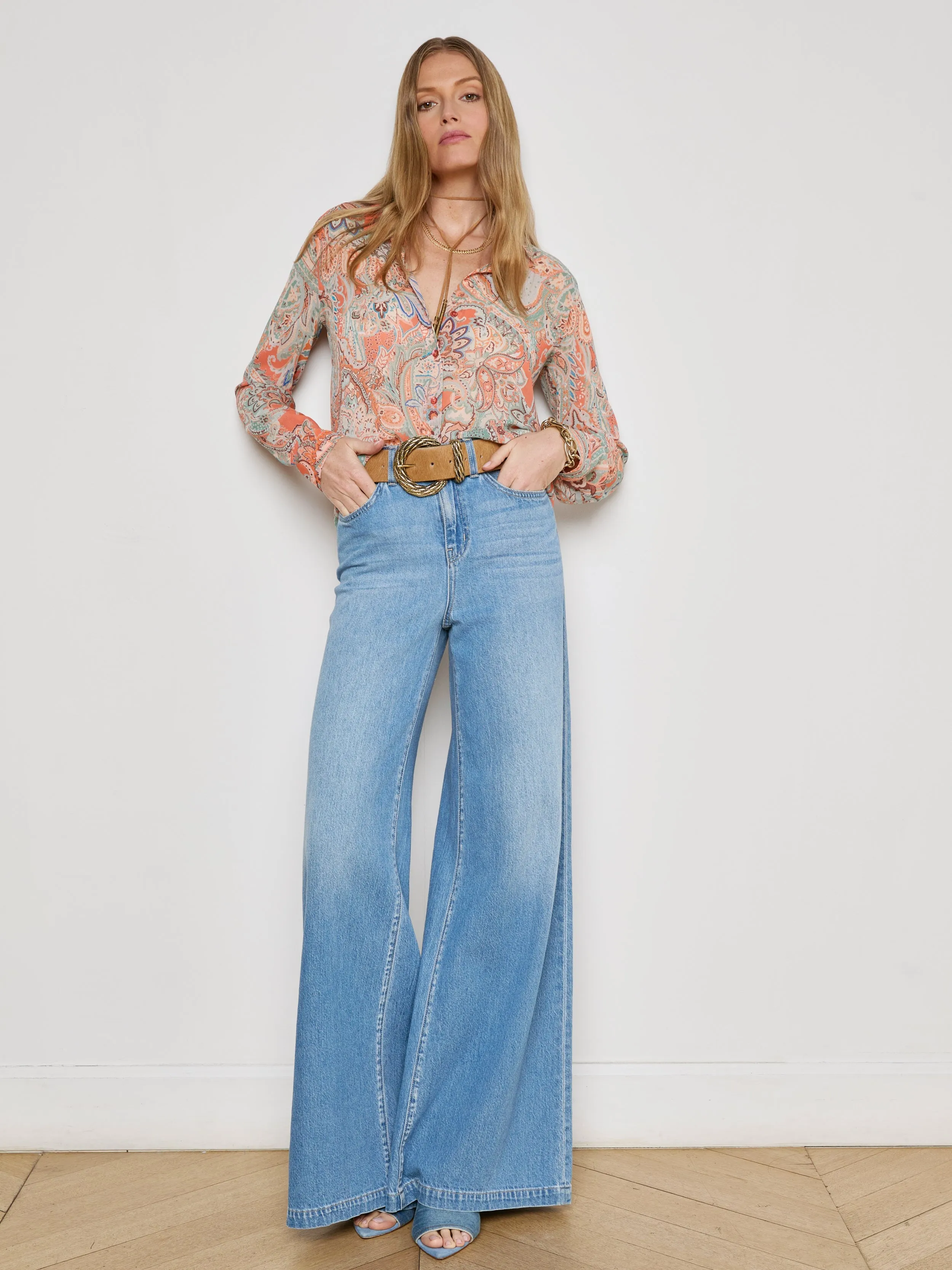 Laurent Paisley Blouse