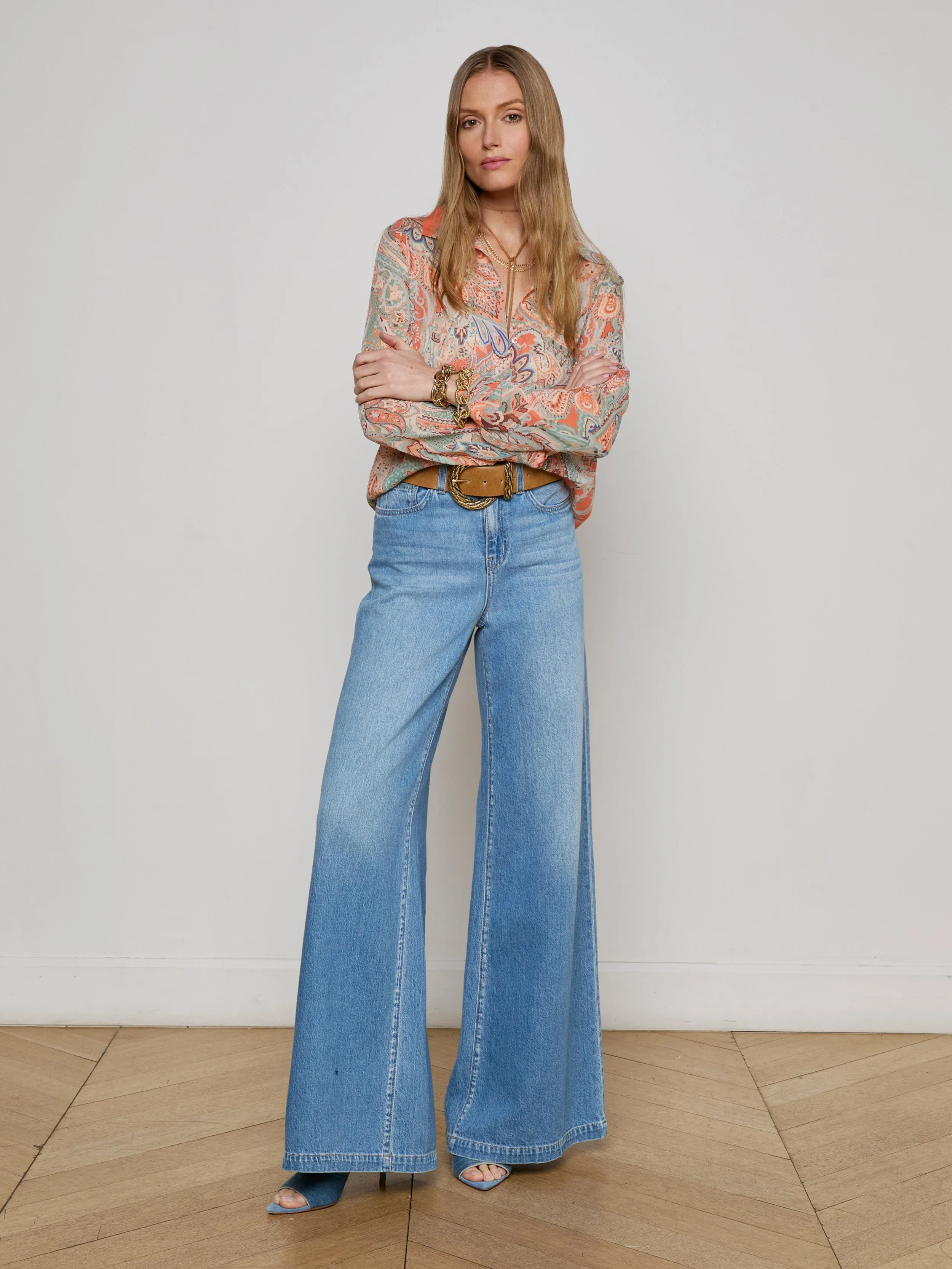 Laurent Paisley Blouse