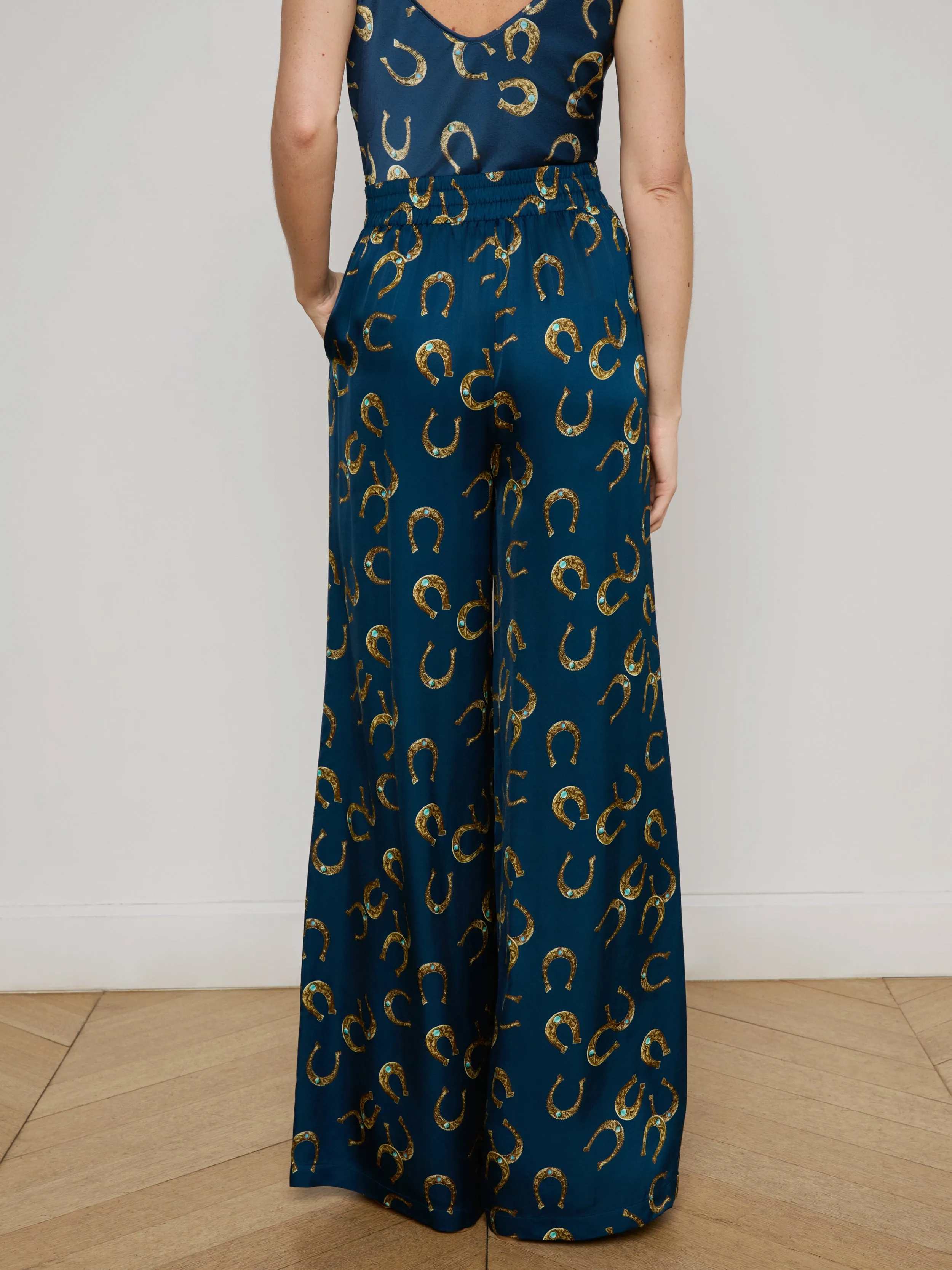 Lillian Satin Wide-Leg Pant