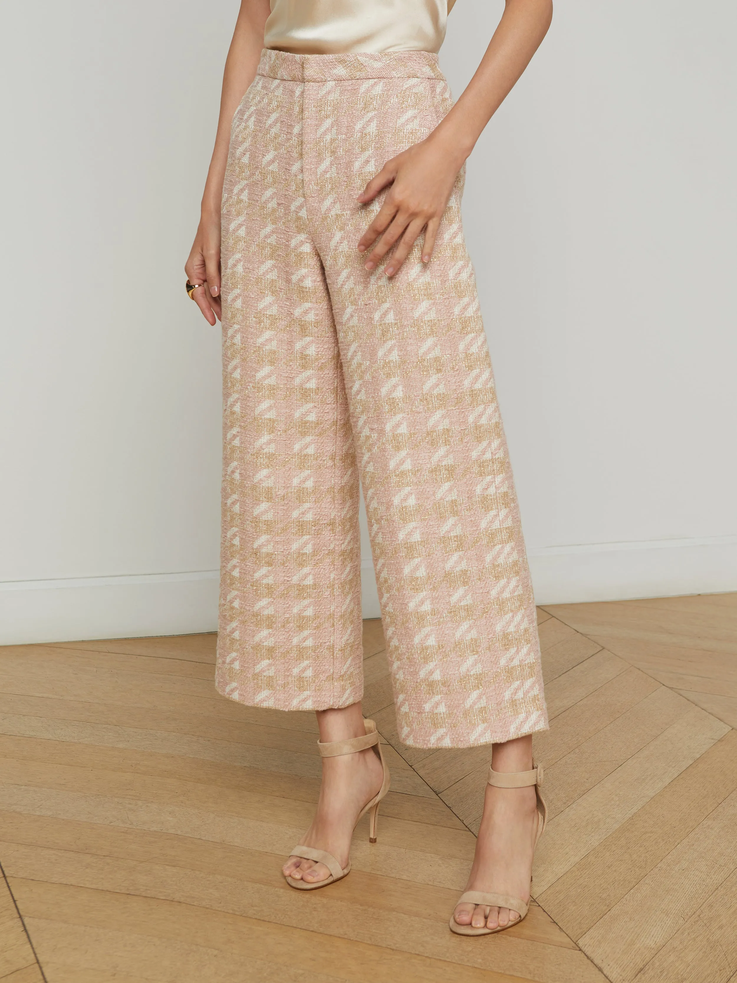 Lula Cropped Tweed Trouser