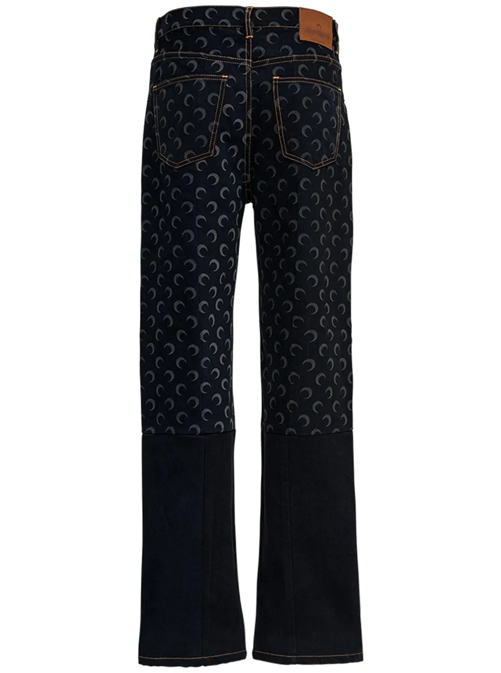 Marine Serre Moon Printed Slim Fit Jeans