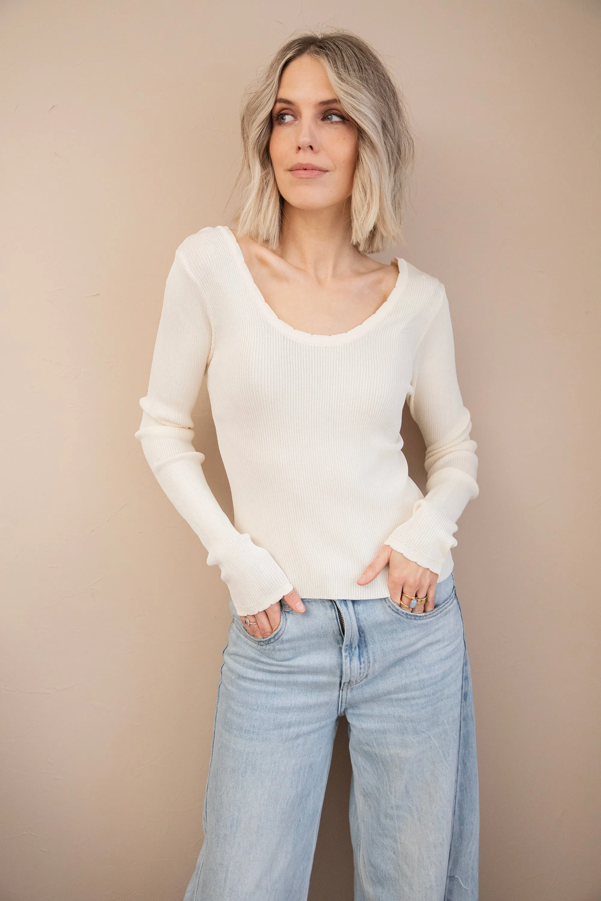 Mira Beige - Longsleeve