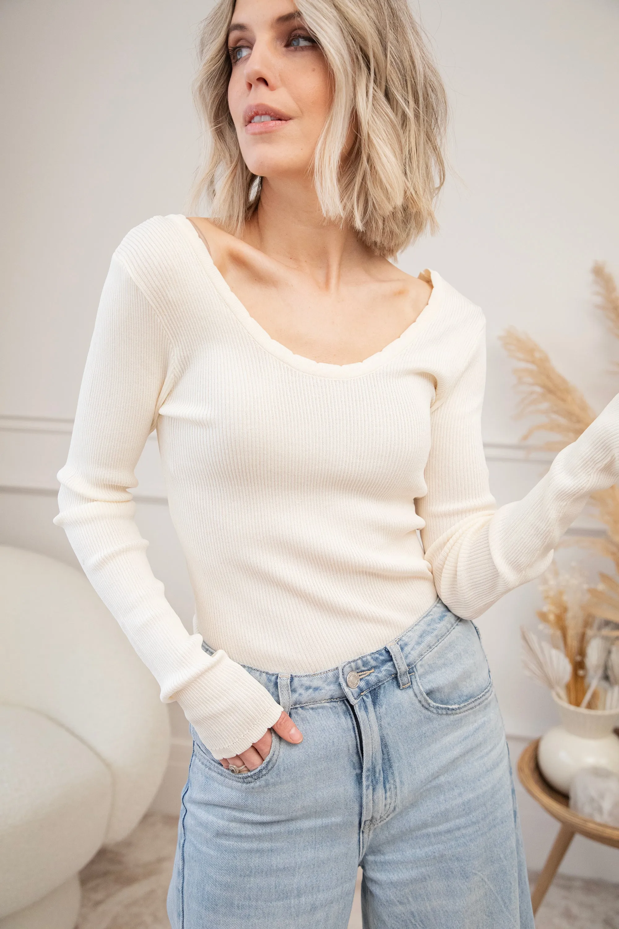 Mira Beige - Longsleeve