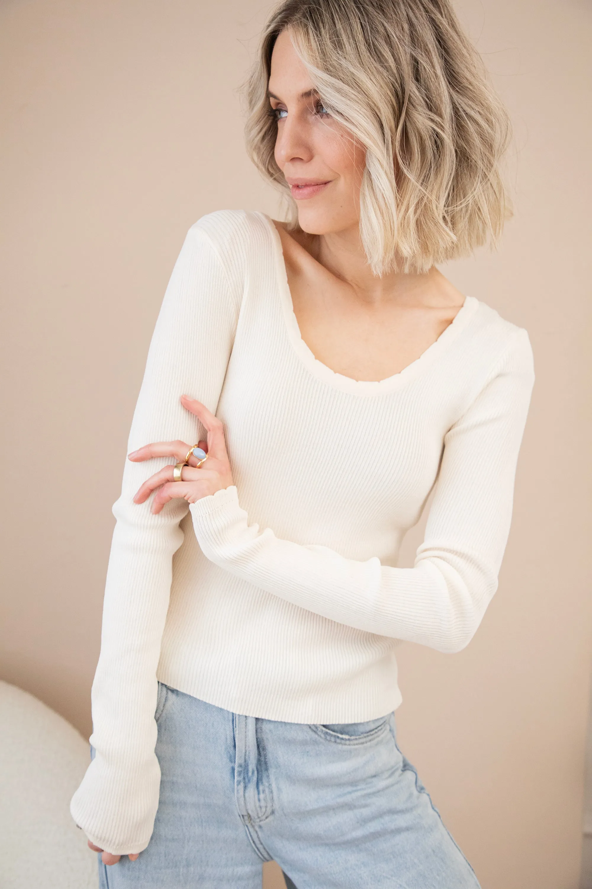 Mira Beige - Longsleeve