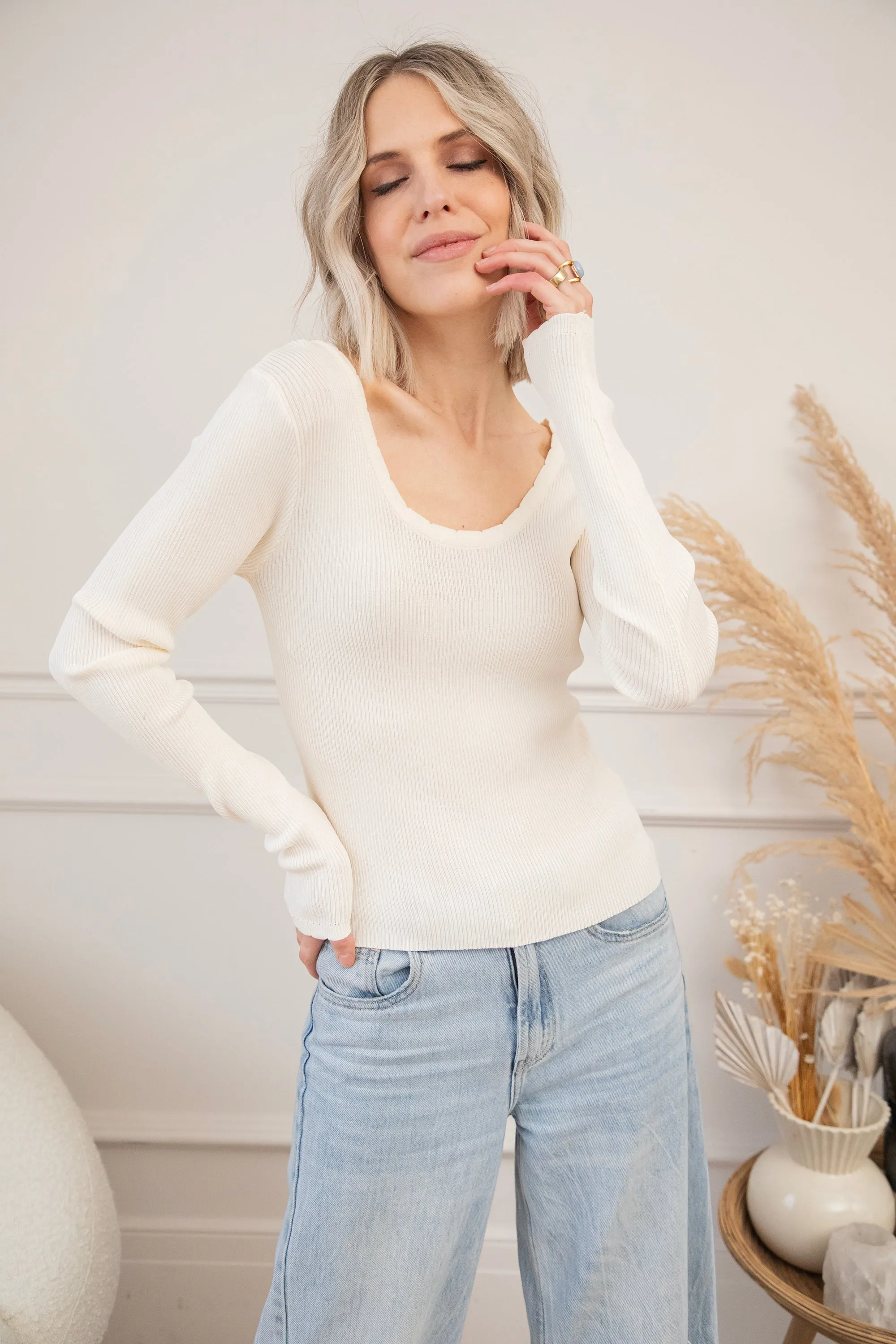 Mira Beige - Longsleeve