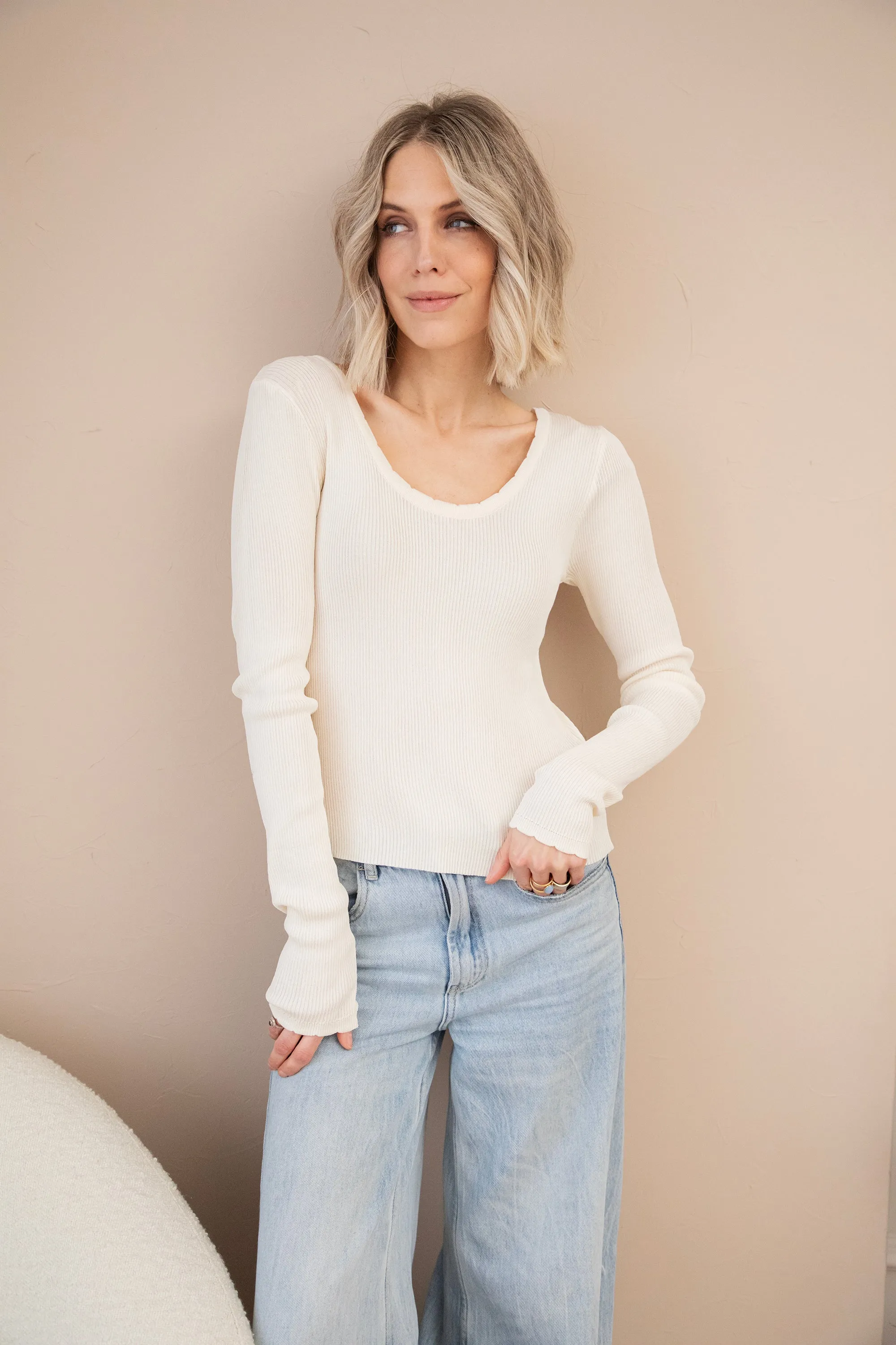 Mira Beige - Longsleeve