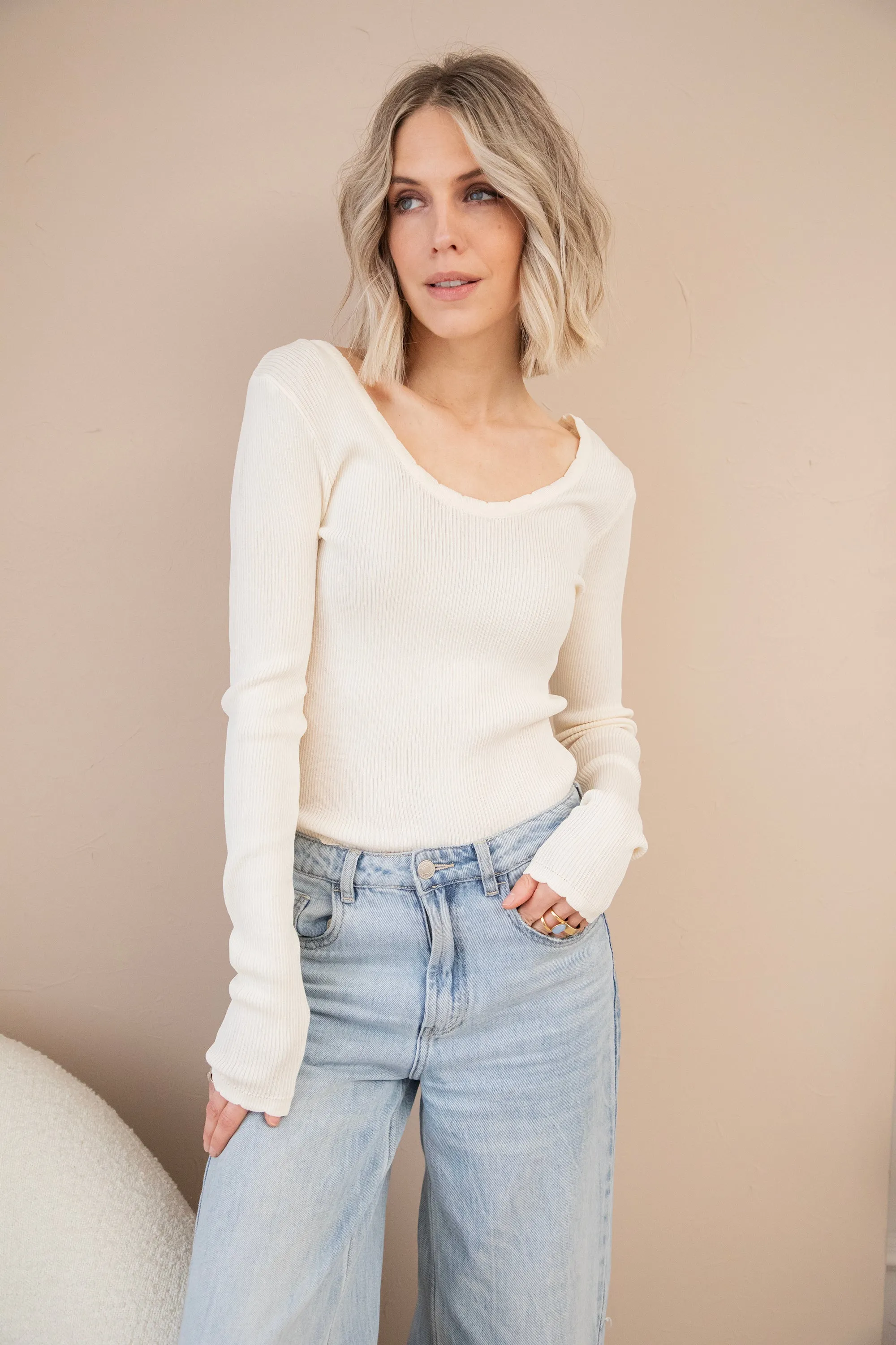 Mira Beige - Longsleeve