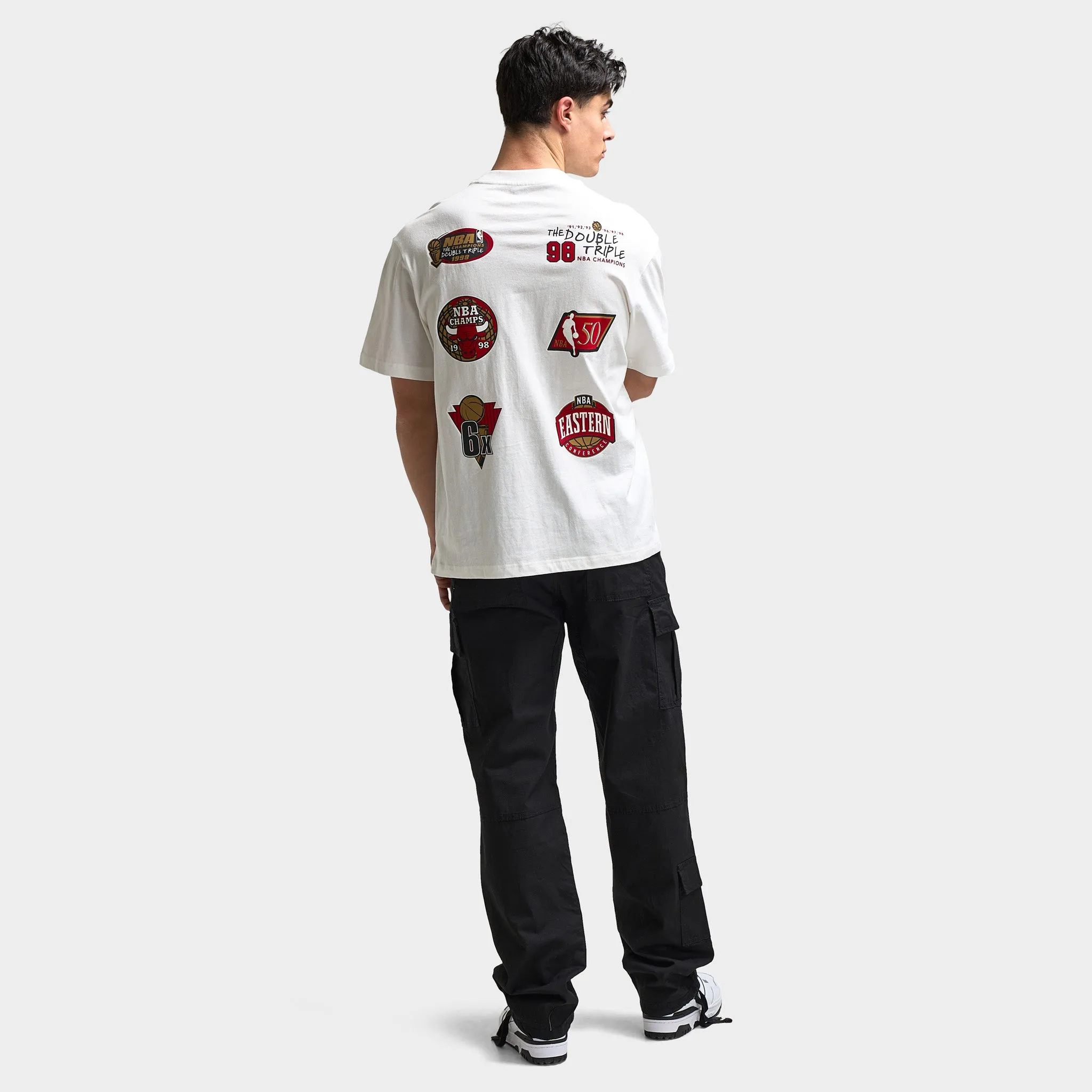 Mitchell & Ness Chicago Bulls Multi Logo T-Shirt / White