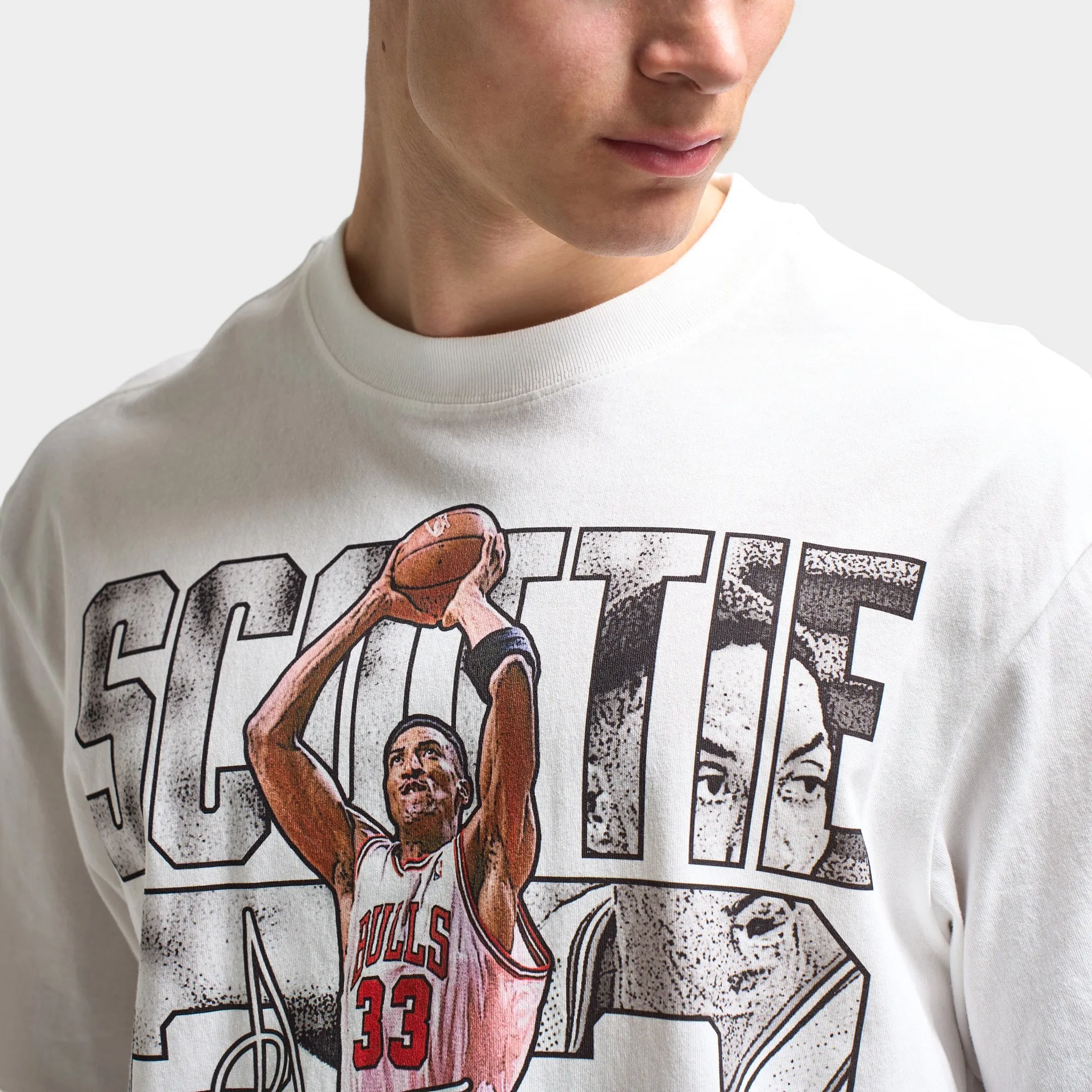 Mitchell & Ness Pippen Mono Dunk T-Shirt / White