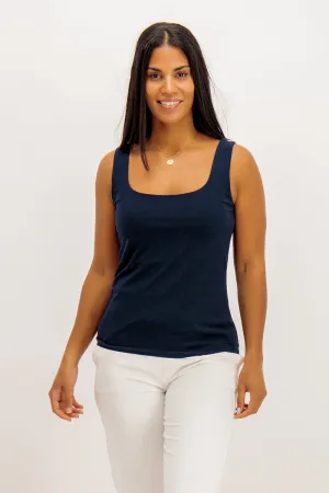 Navy Lola Basic Tank Top