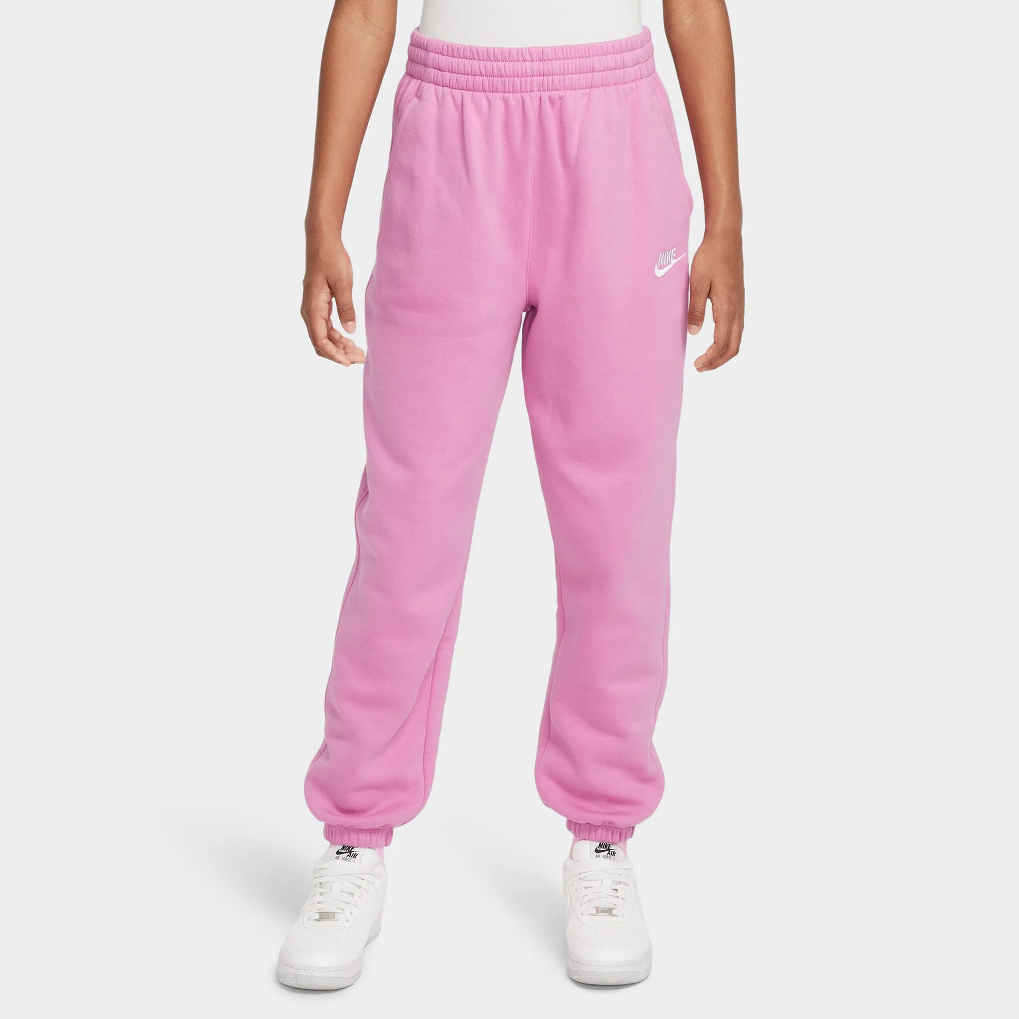 Nike Junior Girls' Club Fleece Loose Pants Magic Flam