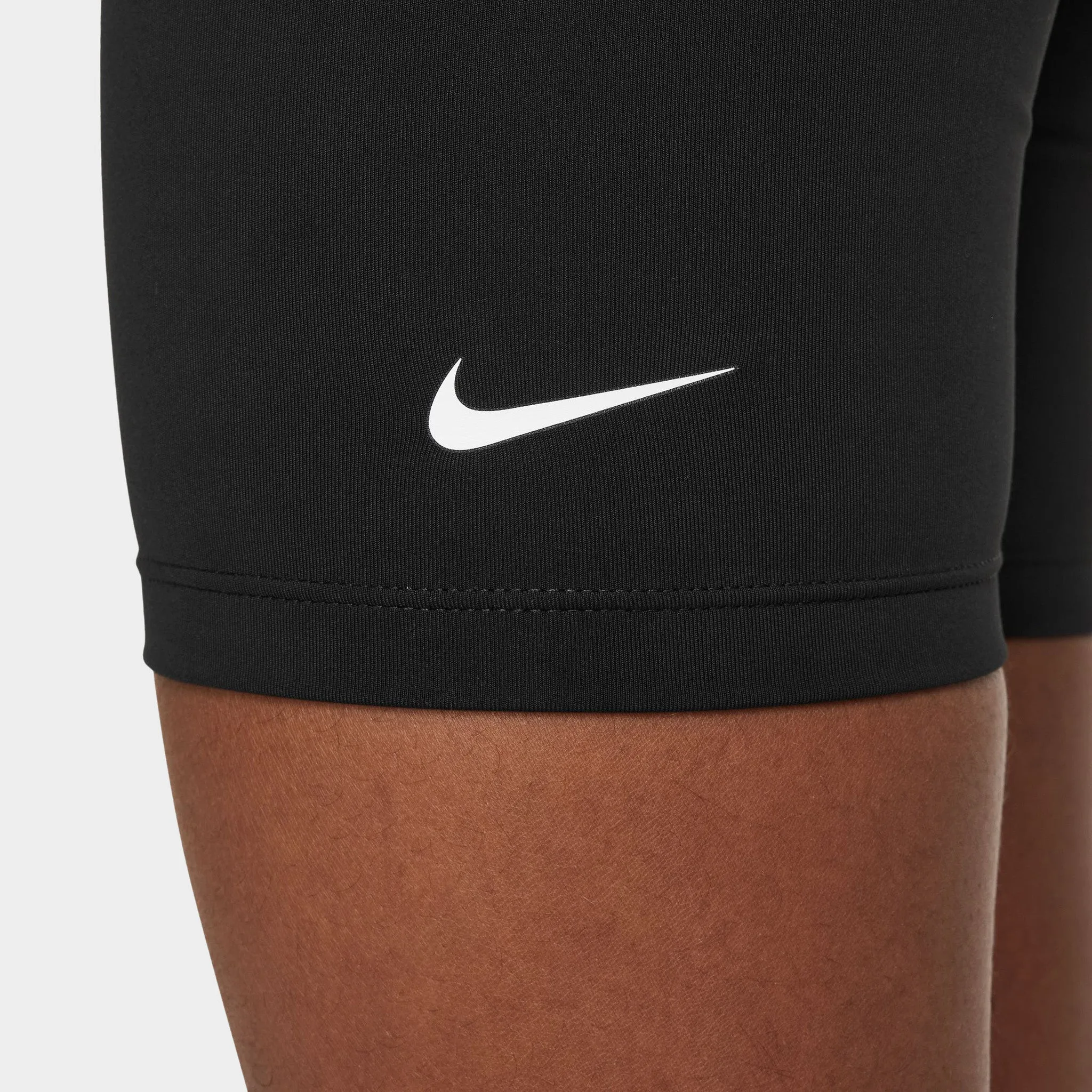 Nike Junior Girls' One Dri-Fit Bike Shorts Black / White
