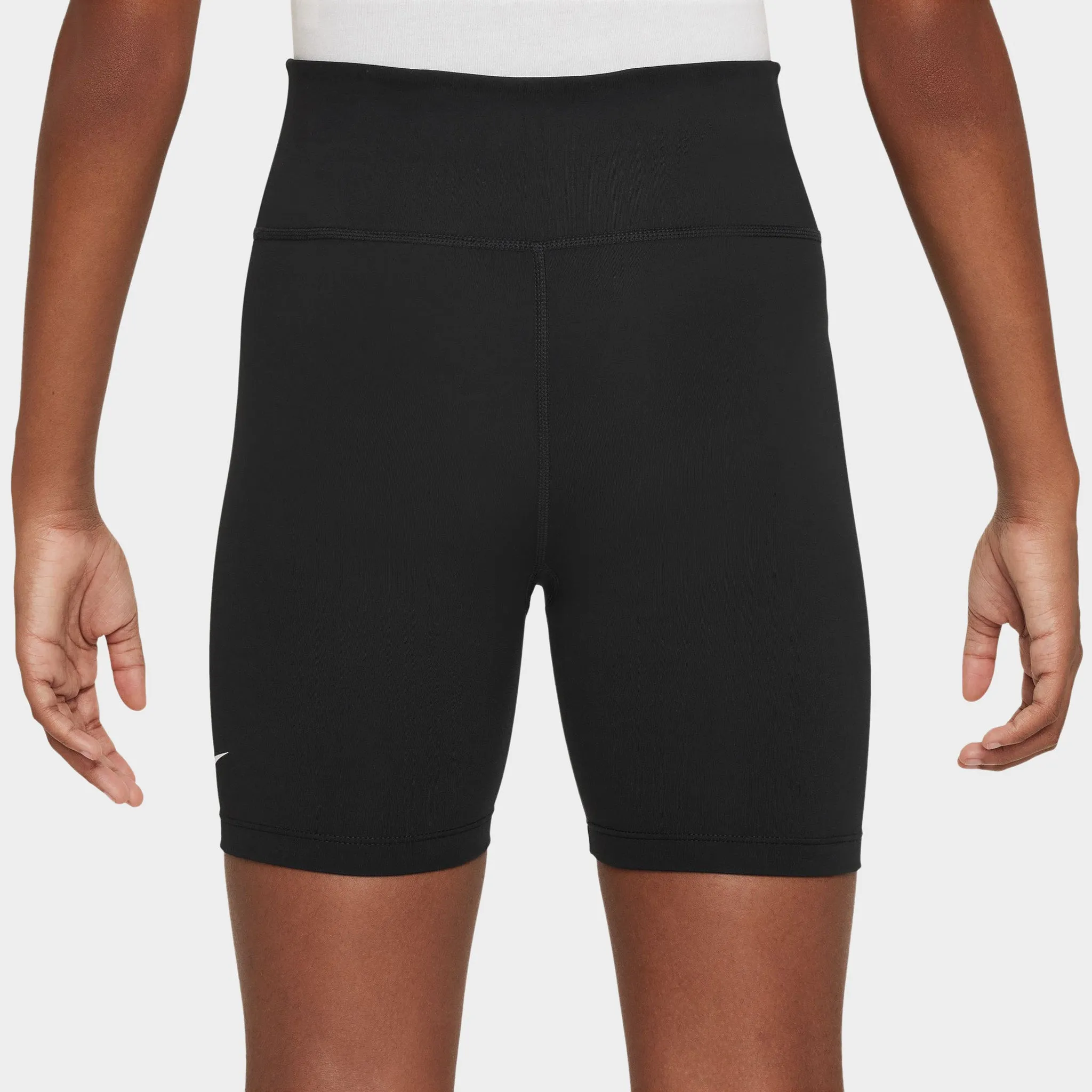 Nike Junior Girls' One Dri-Fit Bike Shorts Black / White
