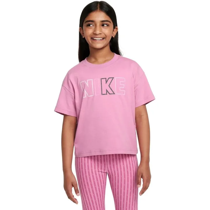 NIKE KID'S FEMME POP PINK TEE