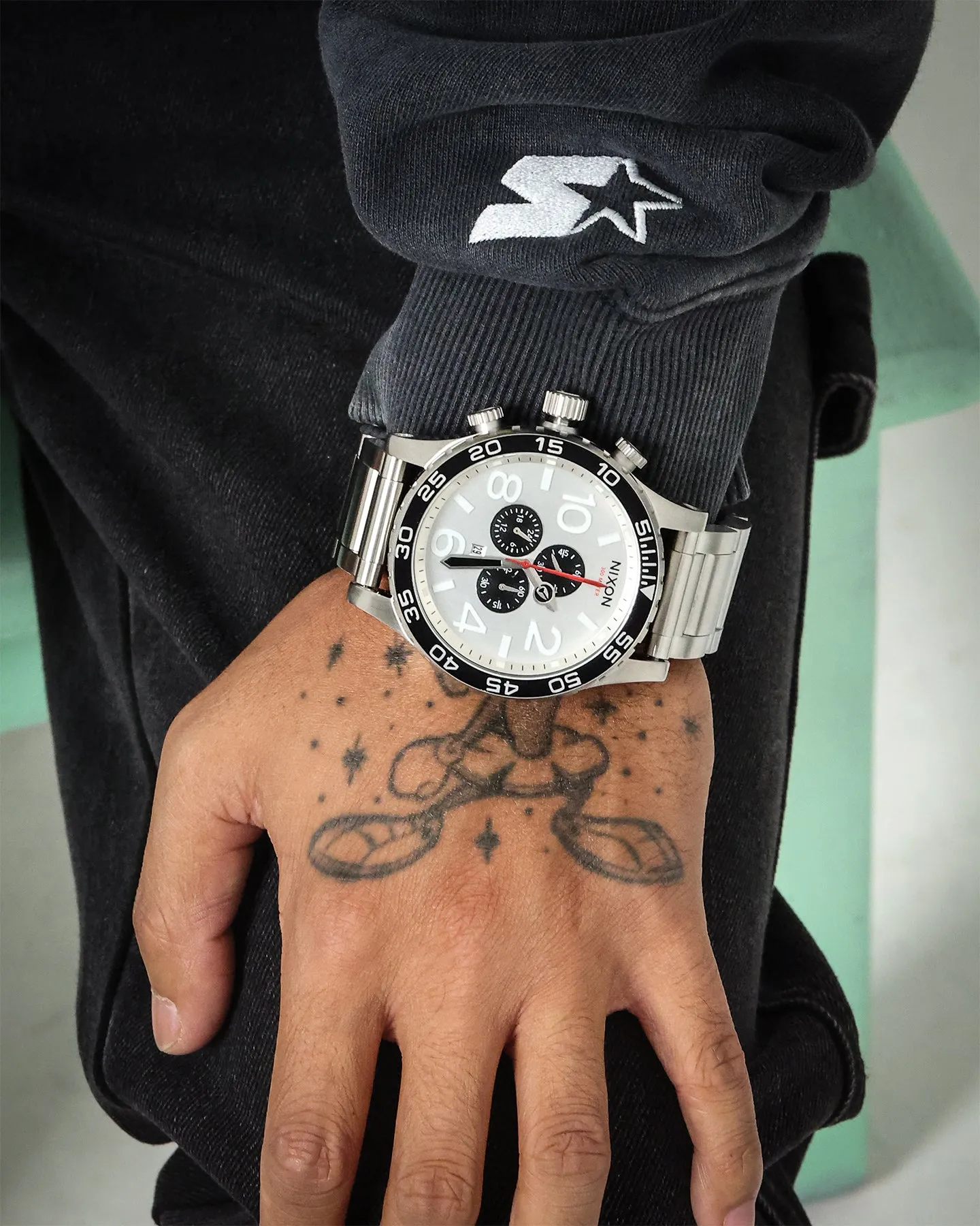 Nixon 51-30 Chrono Silver/Black