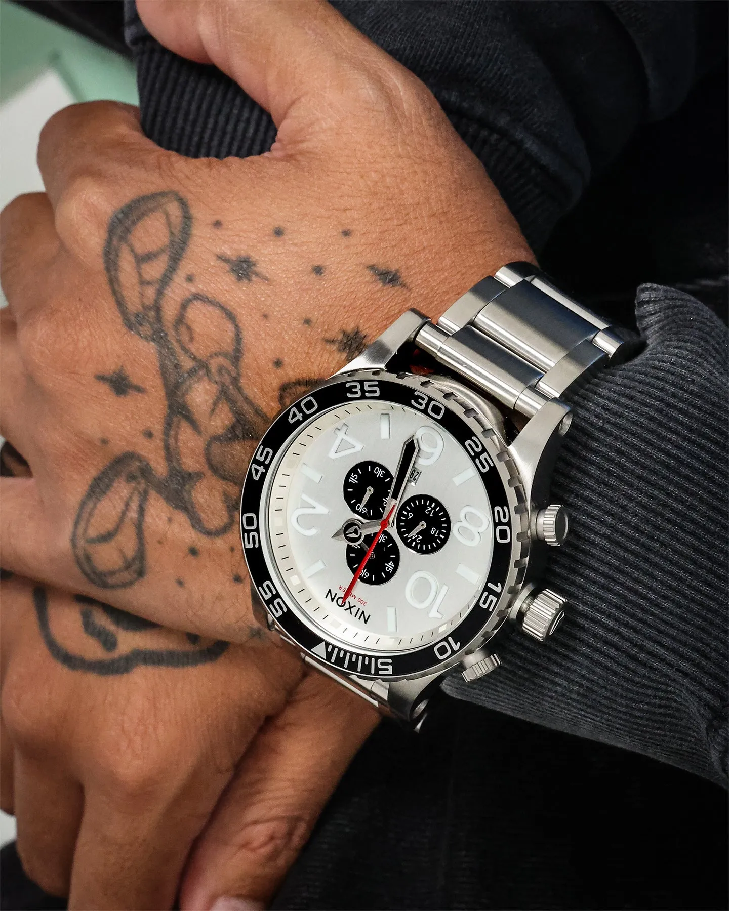 Nixon 51-30 Chrono Silver/Black