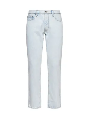 Off-White Diag Print Slim-Fit Jeans