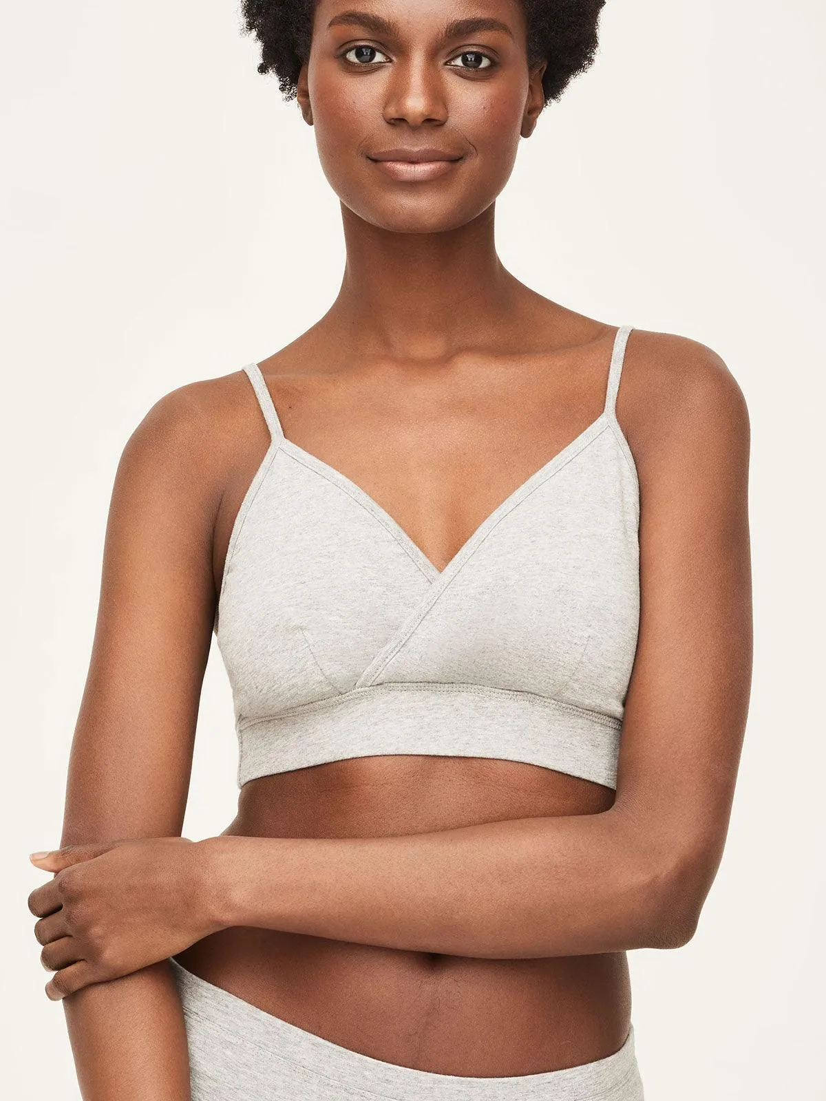 Organic Cotton Jersey Triangle Bralette
