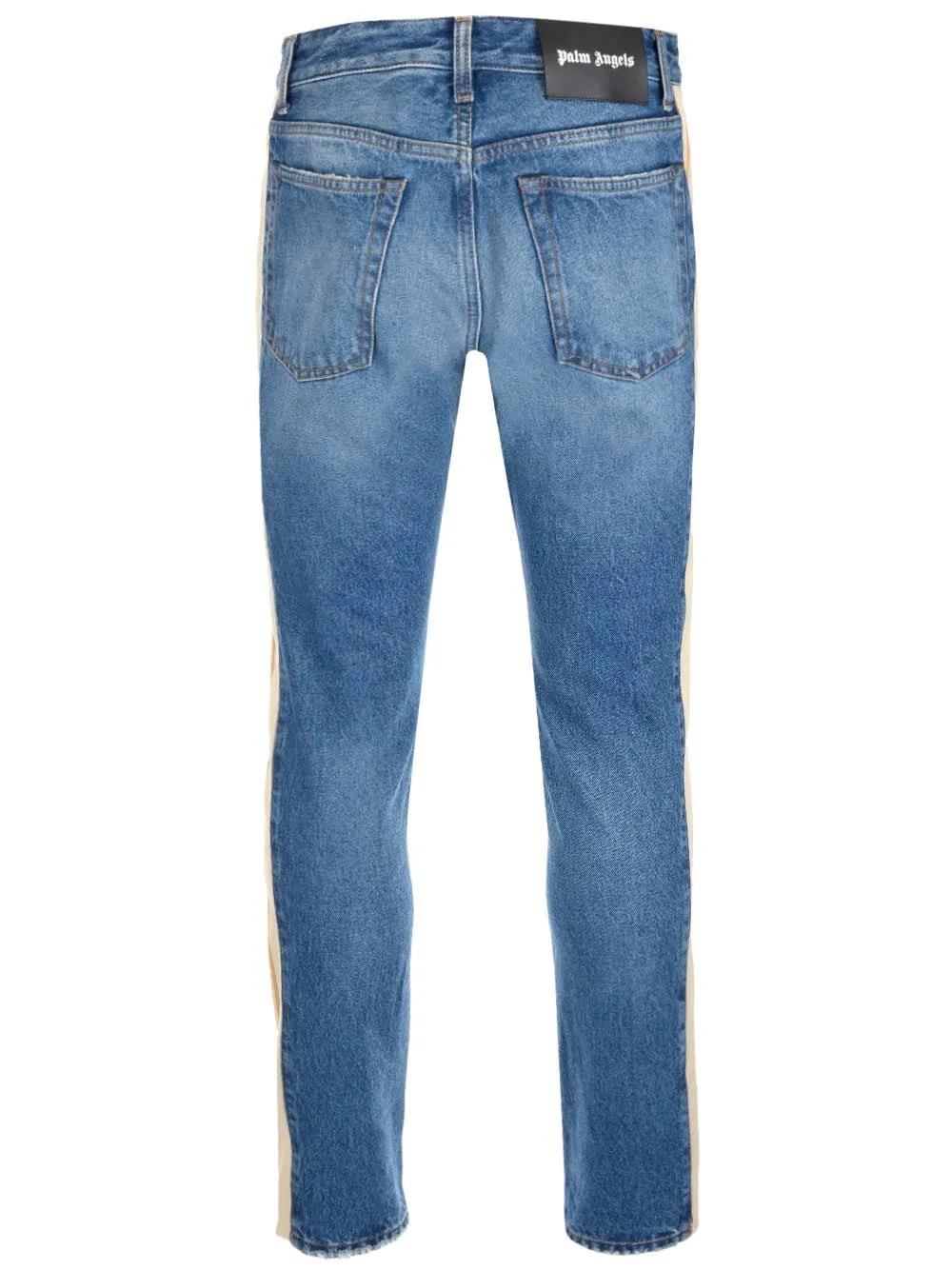 Palm Angels Side-Striped Slim-Cut Jeans