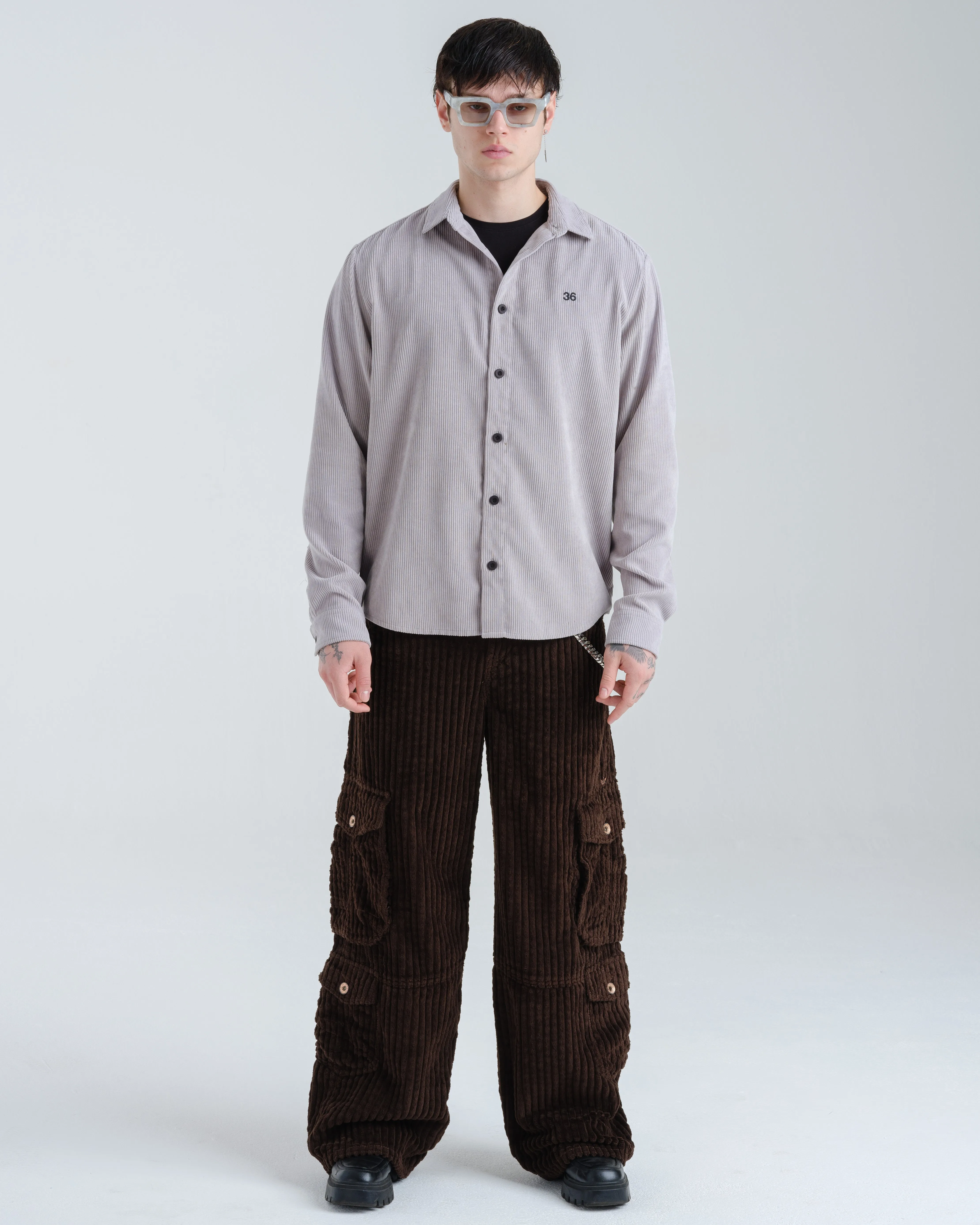 Quad Cargo. 23. 2 Wale Corduroy. Java Brown.