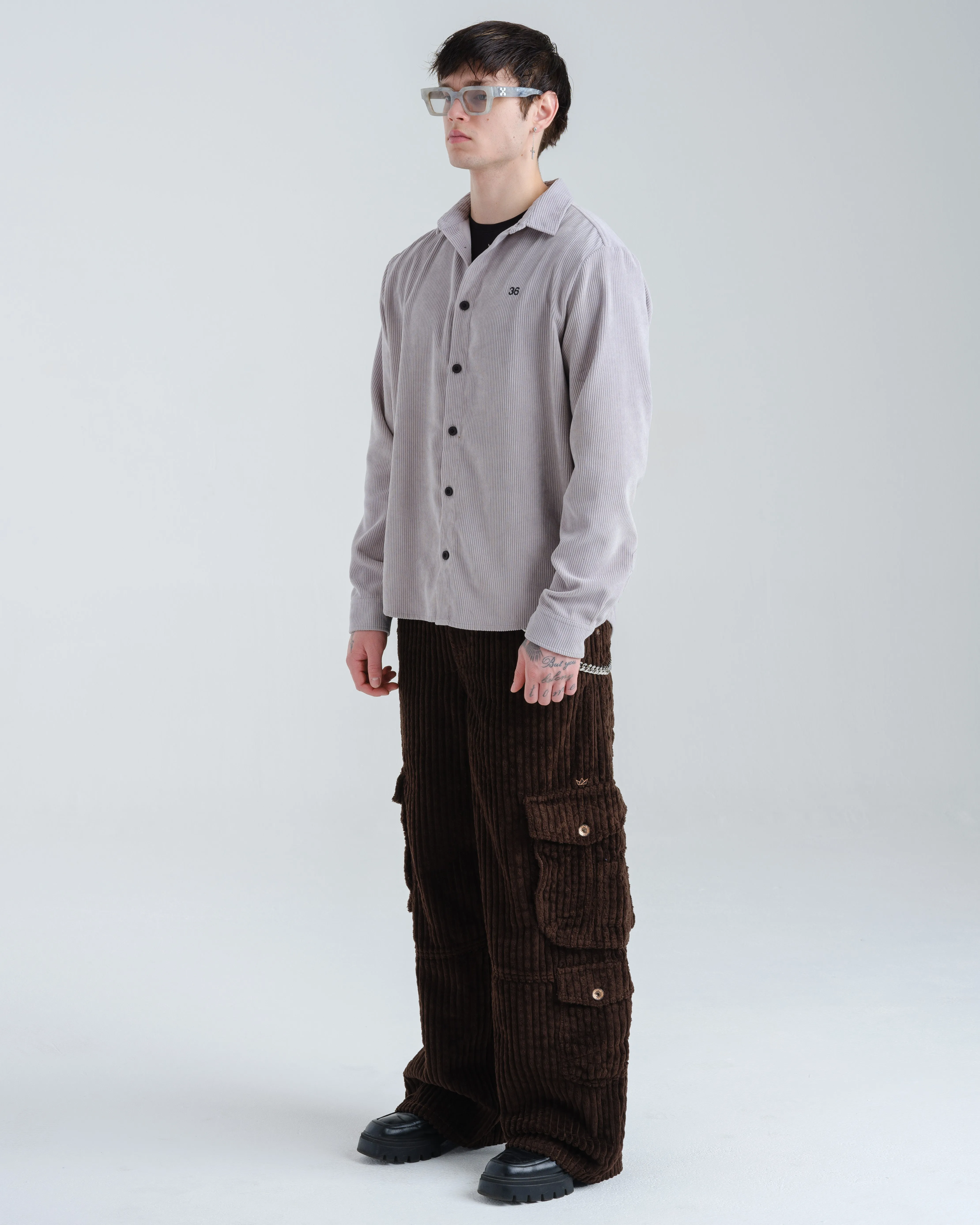 Quad Cargo. 23. 2 Wale Corduroy. Java Brown.