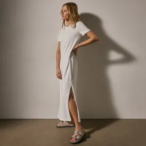 Relaxed T Shirt Dress - White