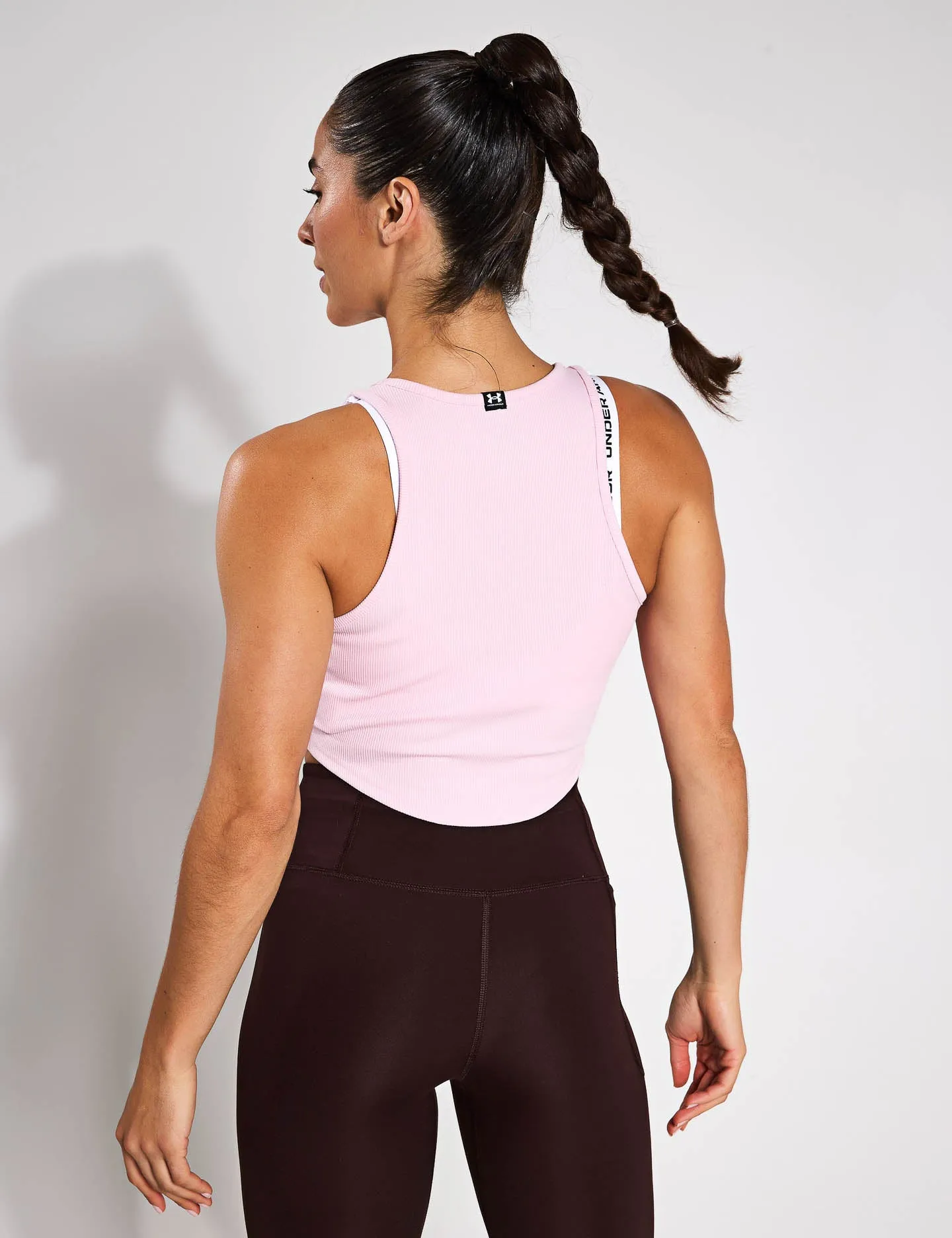 Rival Rib Tank - Prime Pink/White