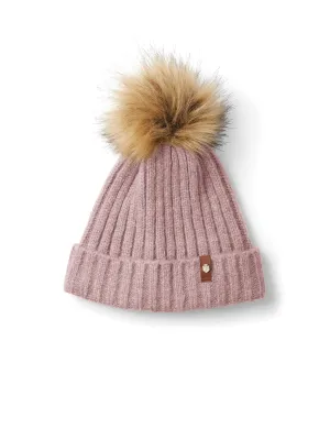 Signature Knitted Bobble Hat - Breast Cancer Now Pink
