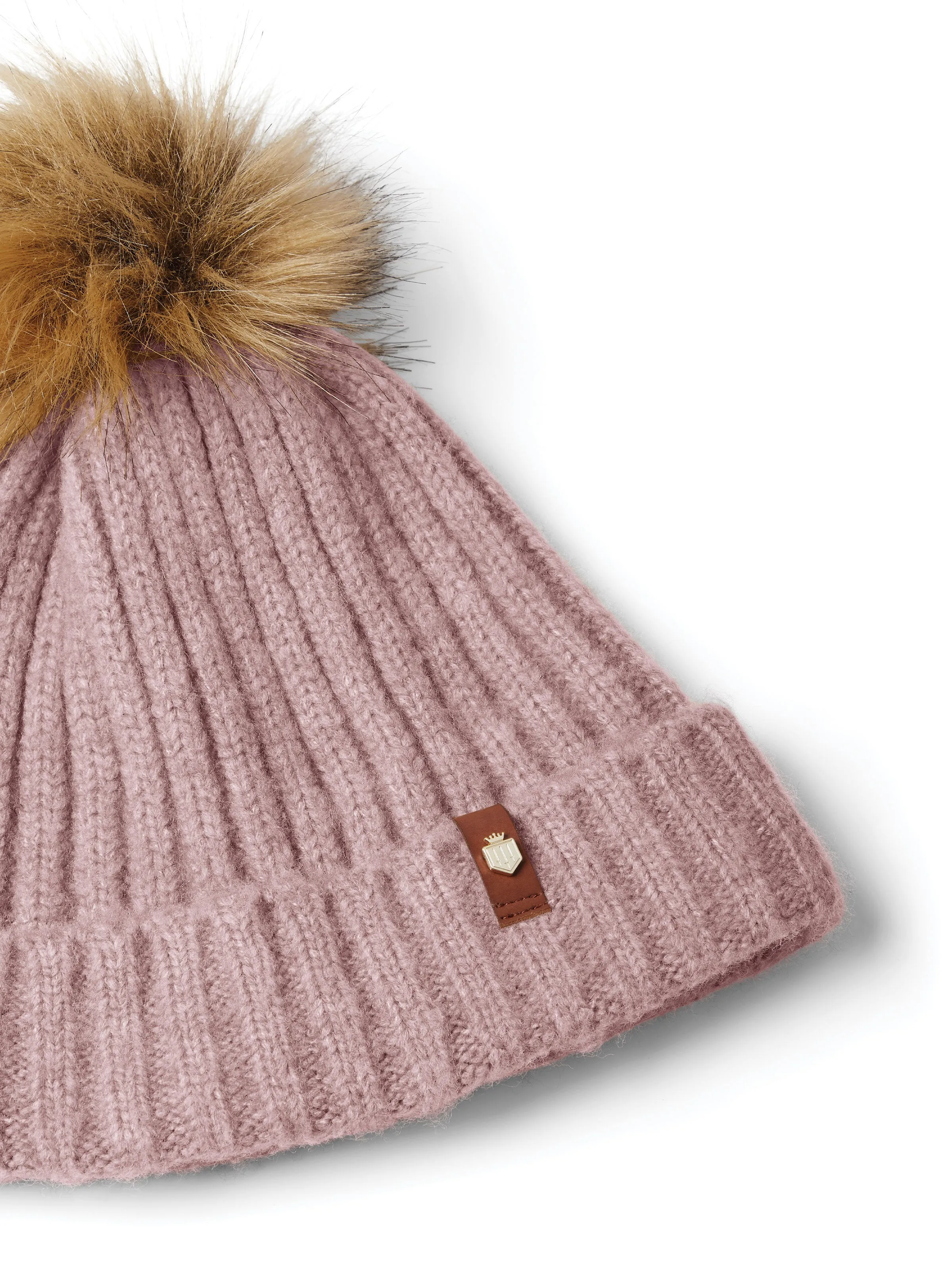 Signature Knitted Bobble Hat - Breast Cancer Now Pink