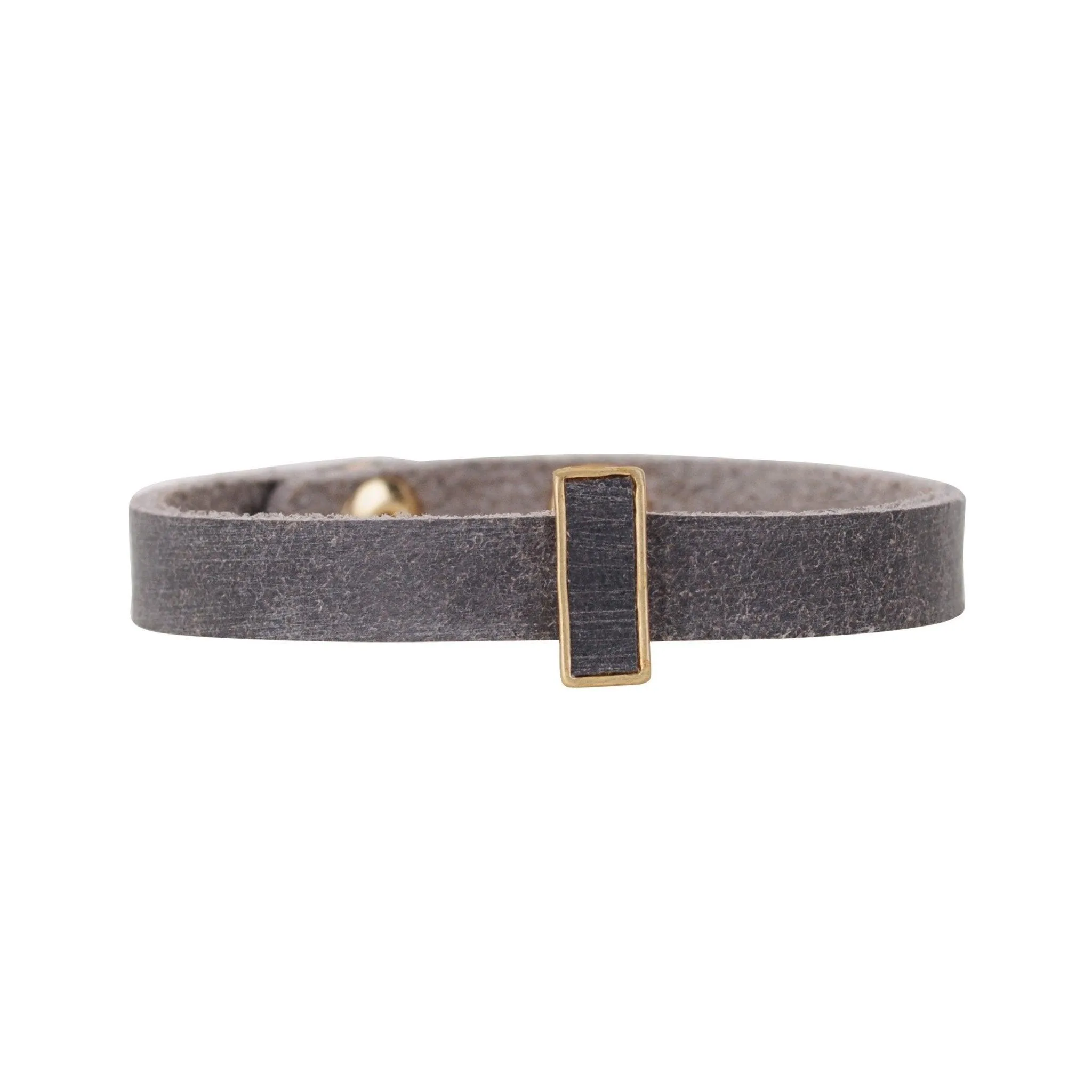 Simplicity is Rare Leather Skinny Cuff
