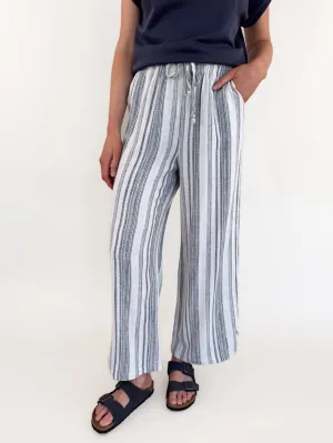 Something Blue Striped Wide Leg Bottom