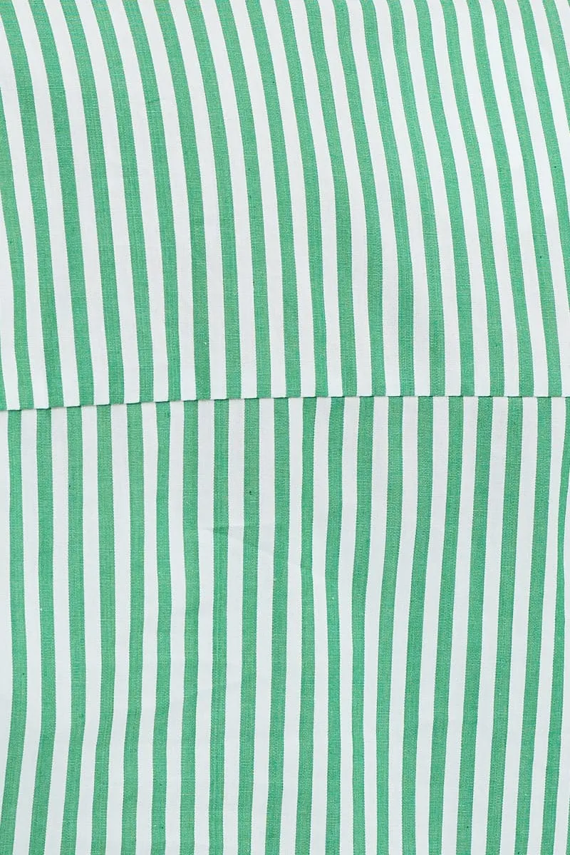 Stripe Mini Shorts High Rise