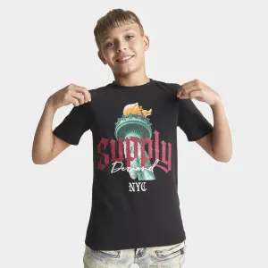 Supply & Demand Junior Boys' Torch T-shirt / Black