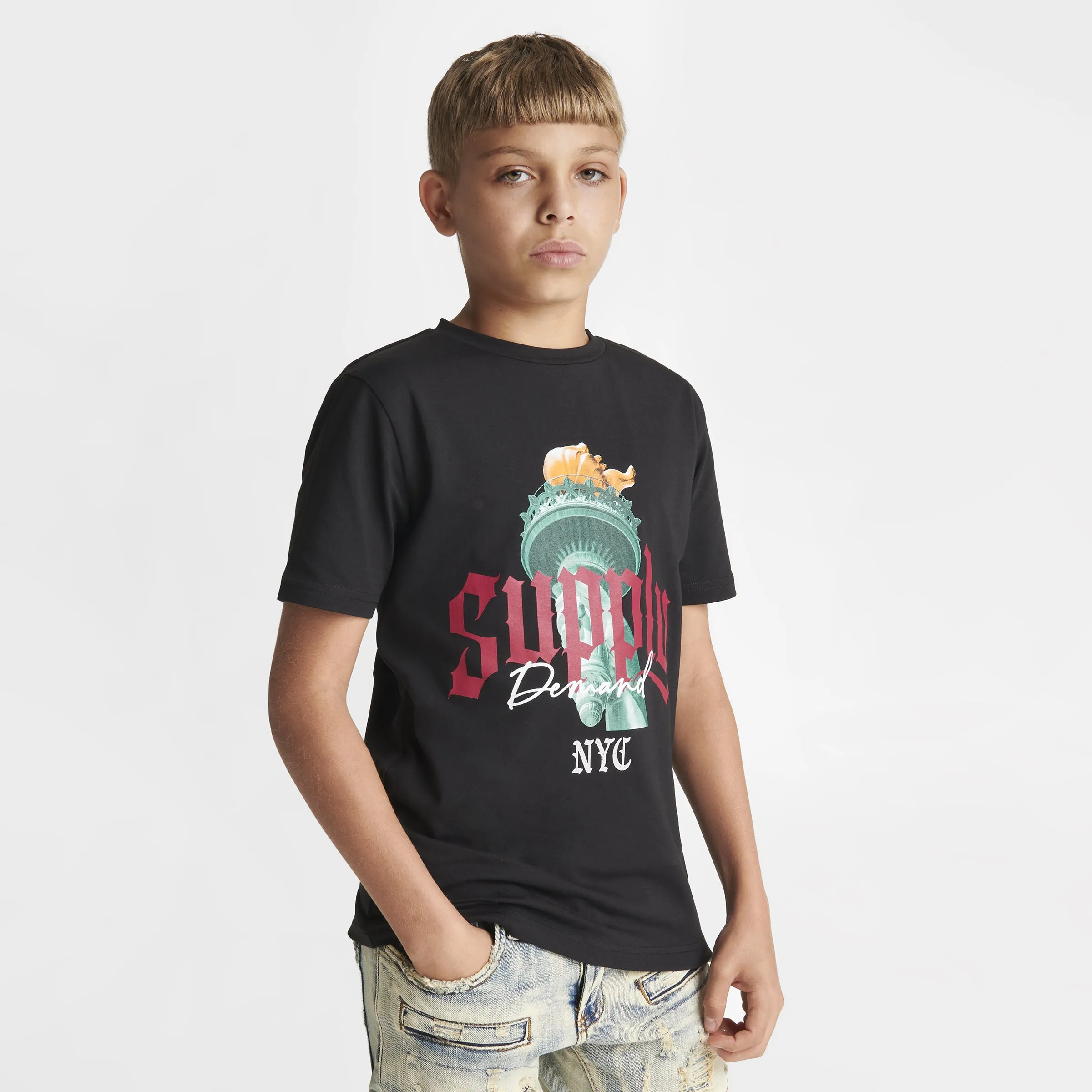 Supply & Demand Junior Boys' Torch T-shirt / Black