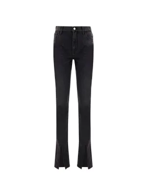 The Attico Slit Hem Slim-Fit Jeans