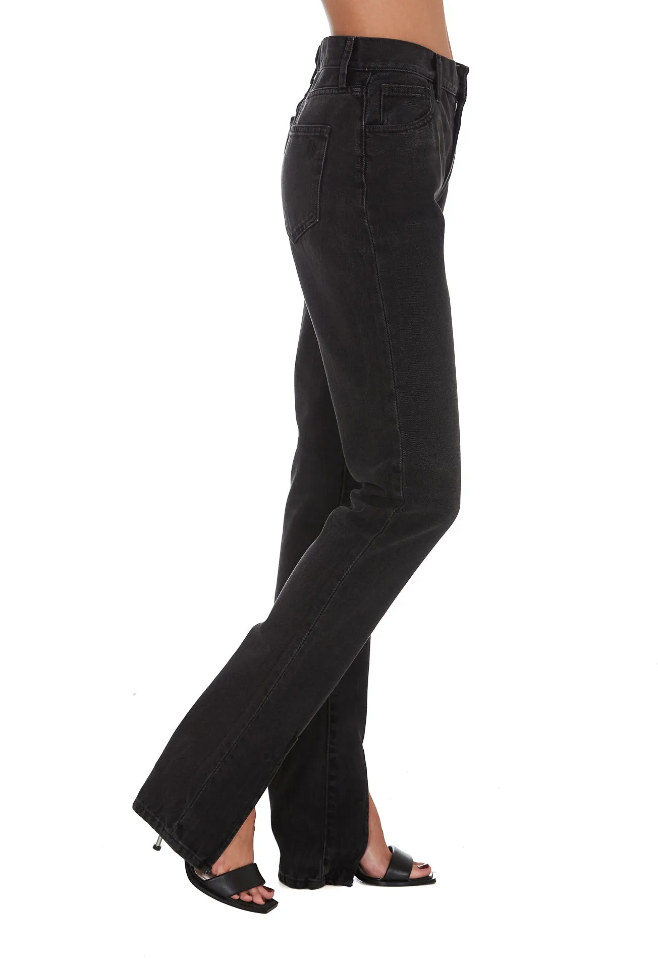 The Attico Slit Hem Slim-Fit Jeans