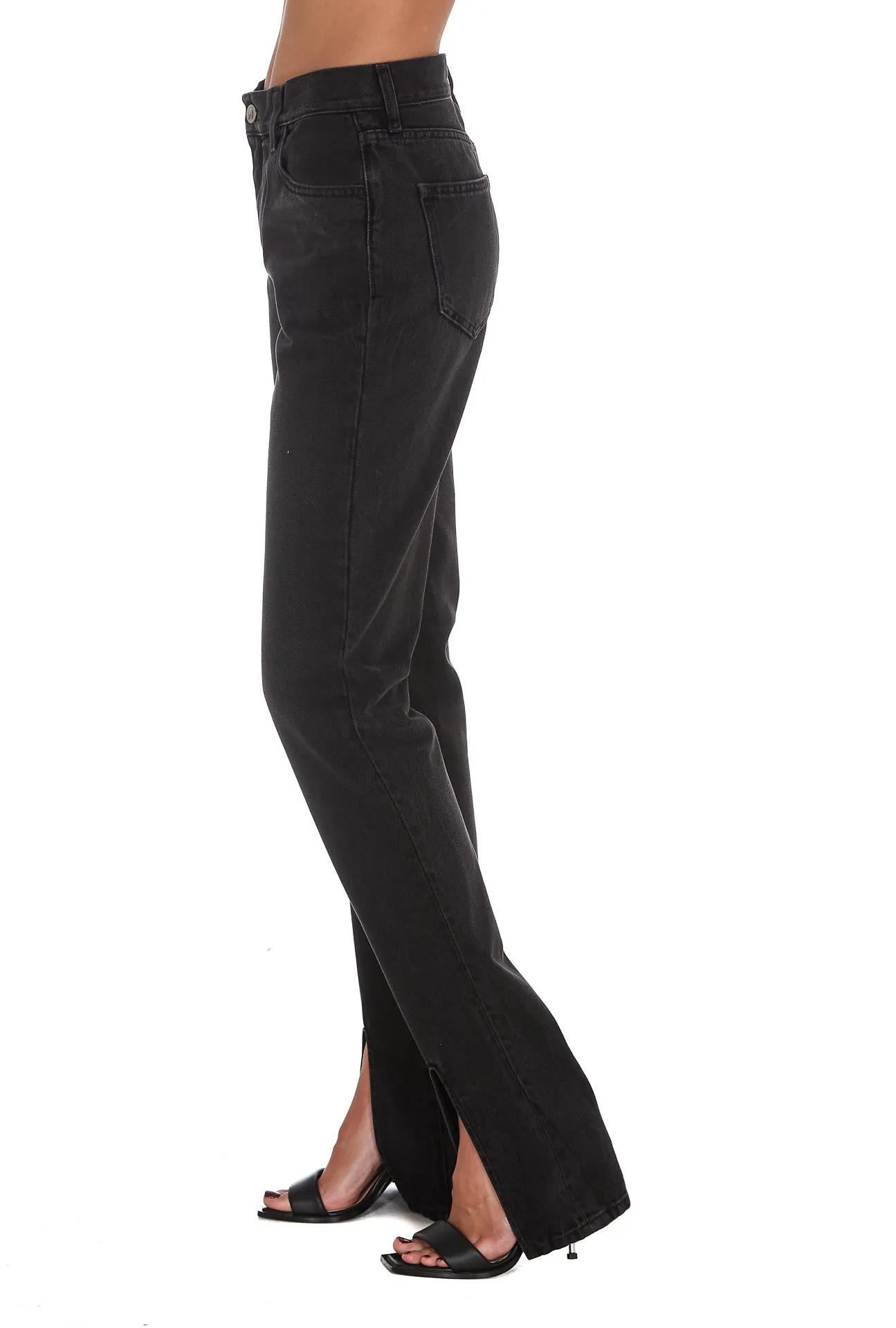 The Attico Slit Hem Slim-Fit Jeans