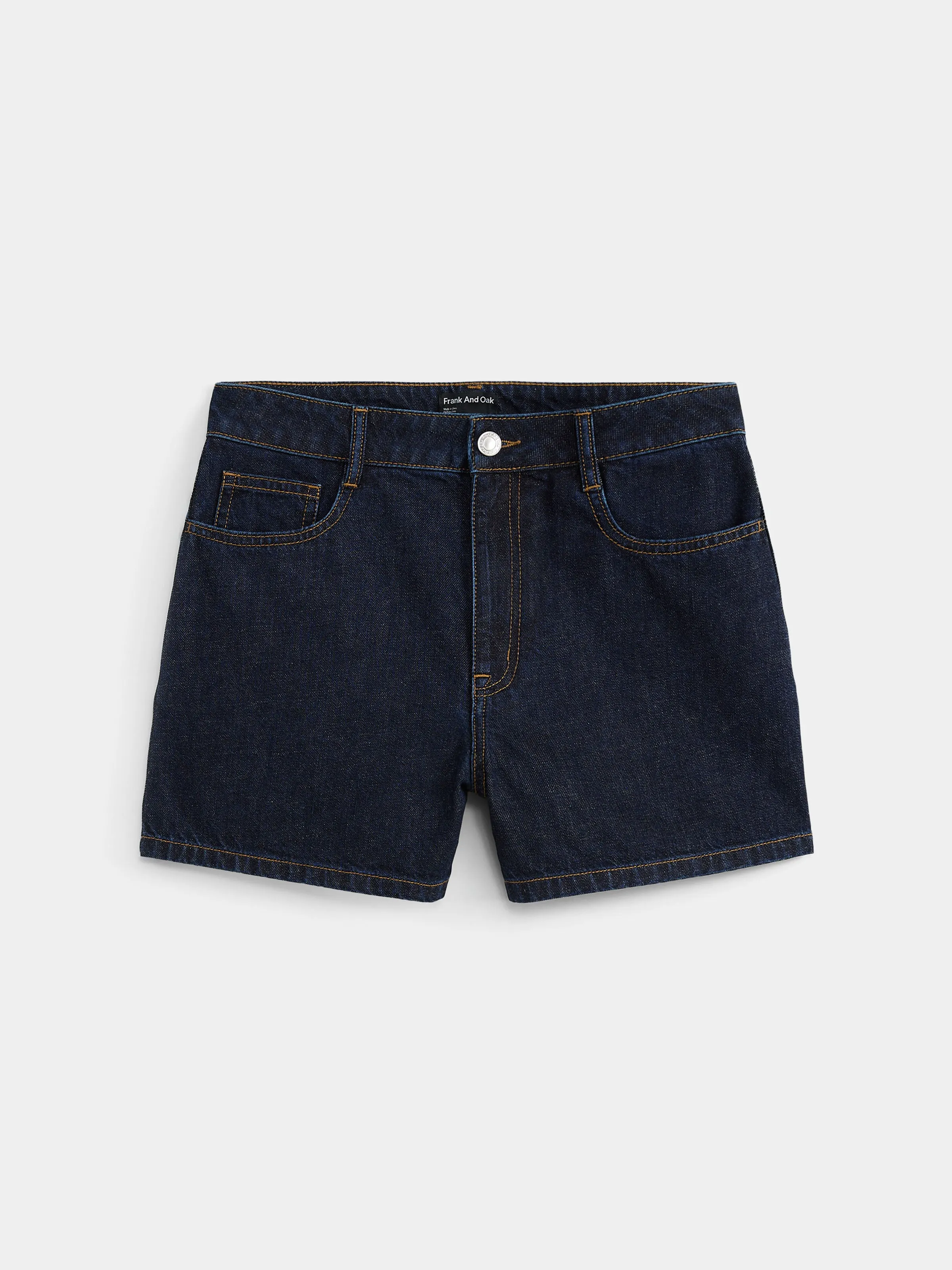 The Tina Relaxed Denim Short in Dark Wash