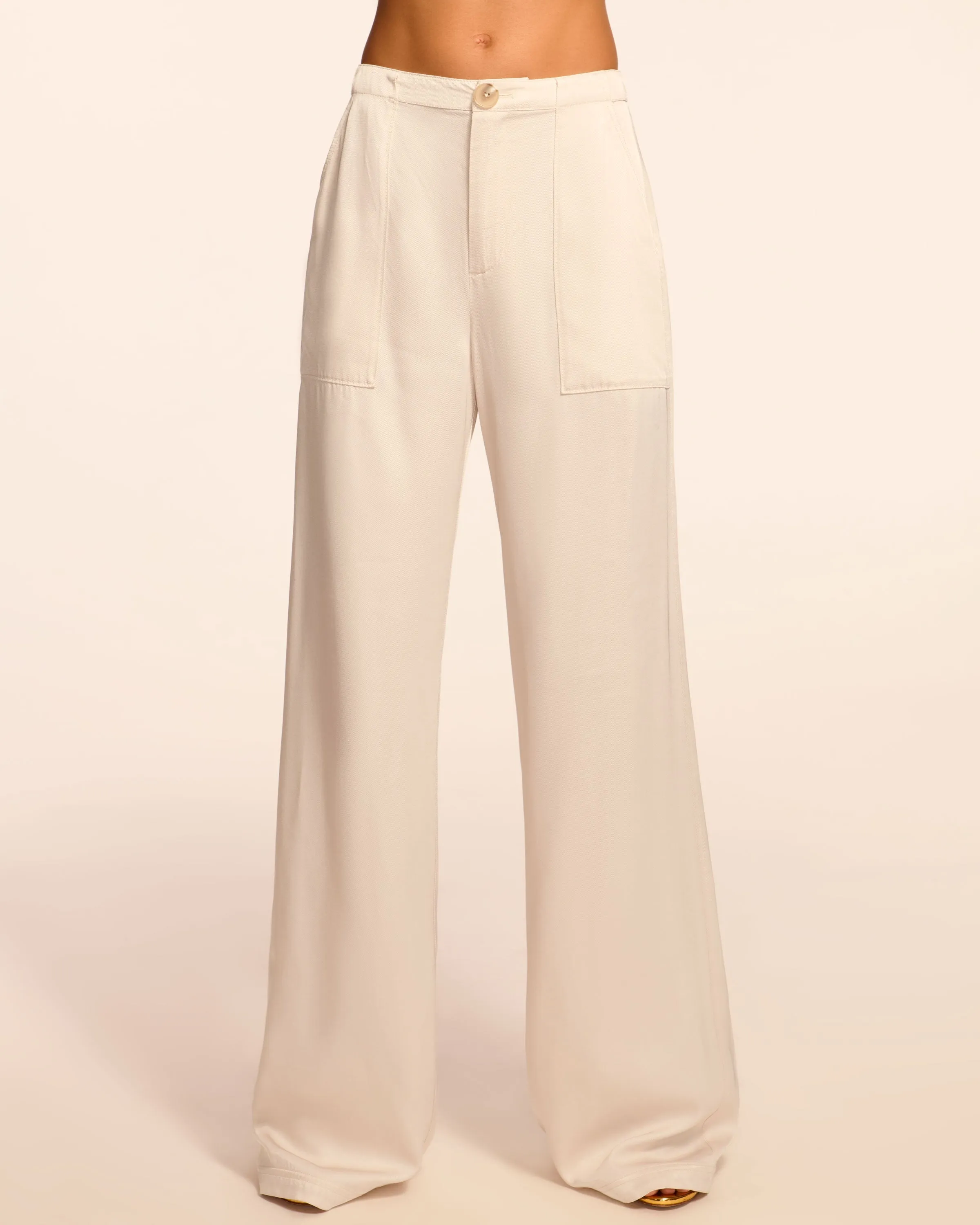 Theodora Twill Wide Leg Pant