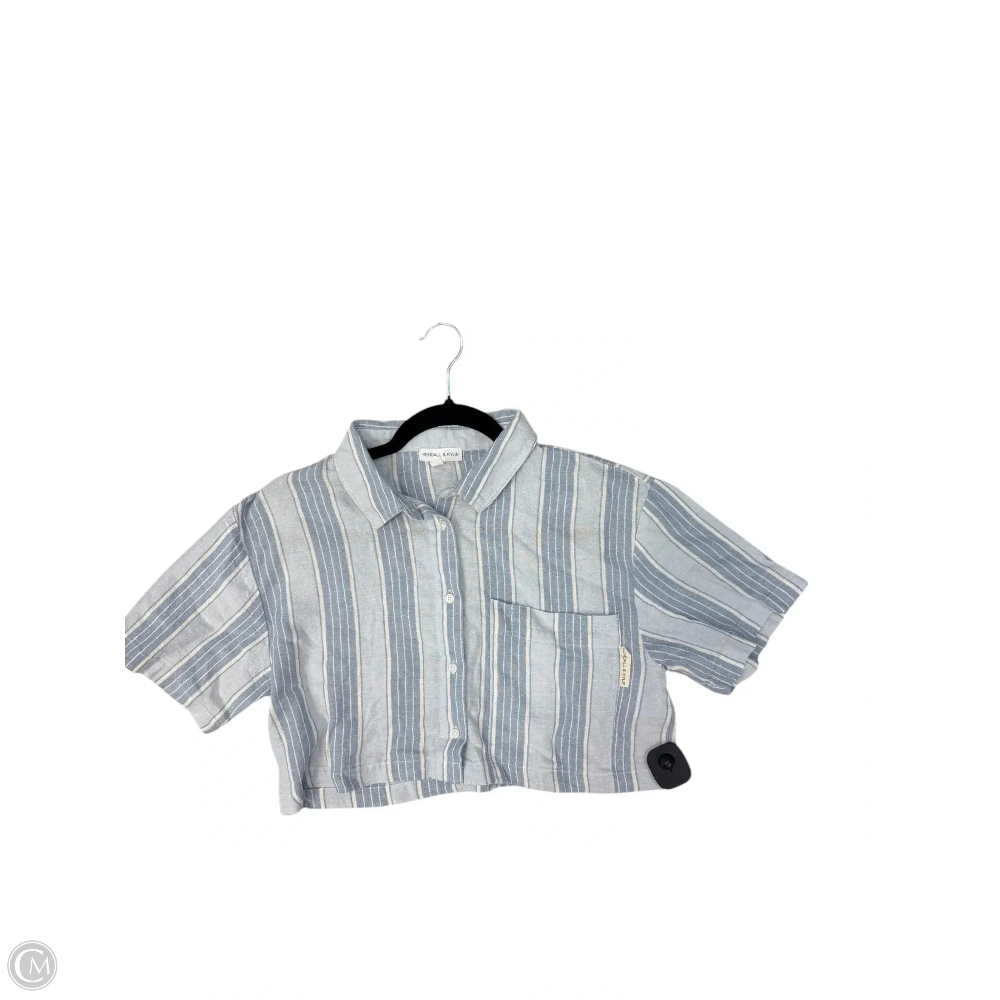 Top Short Sleeve By Cmc In Blue, Size: Xs