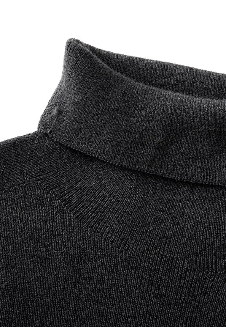 Turtle-Neck Slim-Fit Jersey Top