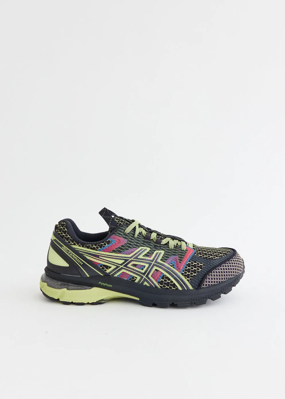 US4-S Gel-Terrain 'Black Neon Lime' Sneakers