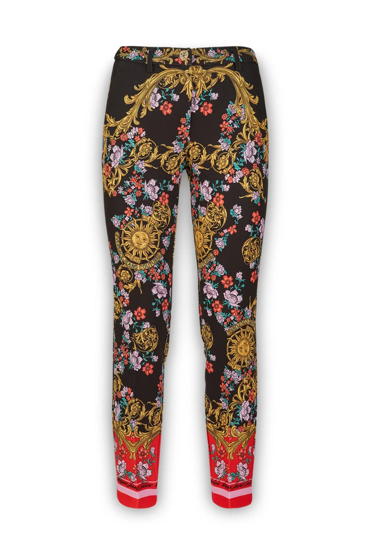Versace Jeans Couture Baroque Printed Slim-Cut Pants