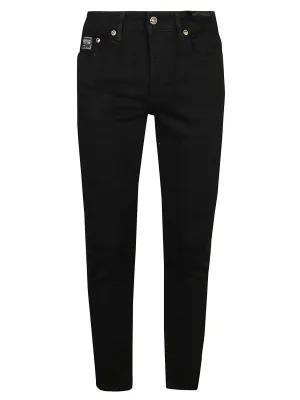 Versace Jeans Couture Logo Patch Slim-Fit Jeans