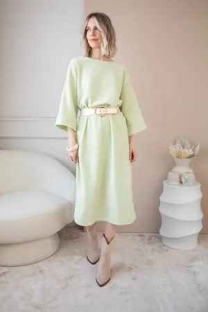 Viva Velvet Lime - Maxi Jurk