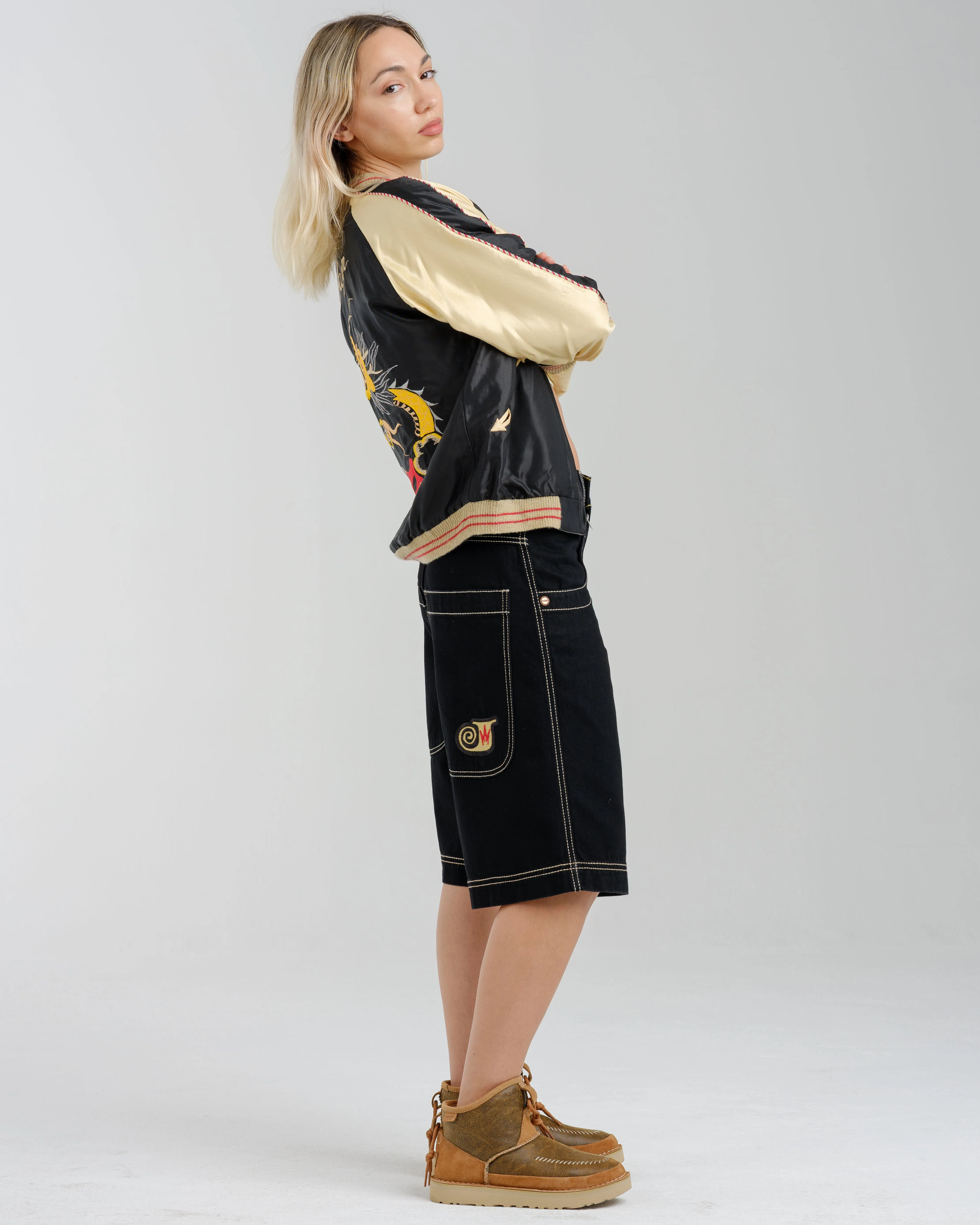 W101 Twin Cannon Shorts. 14. Black/Gold J.